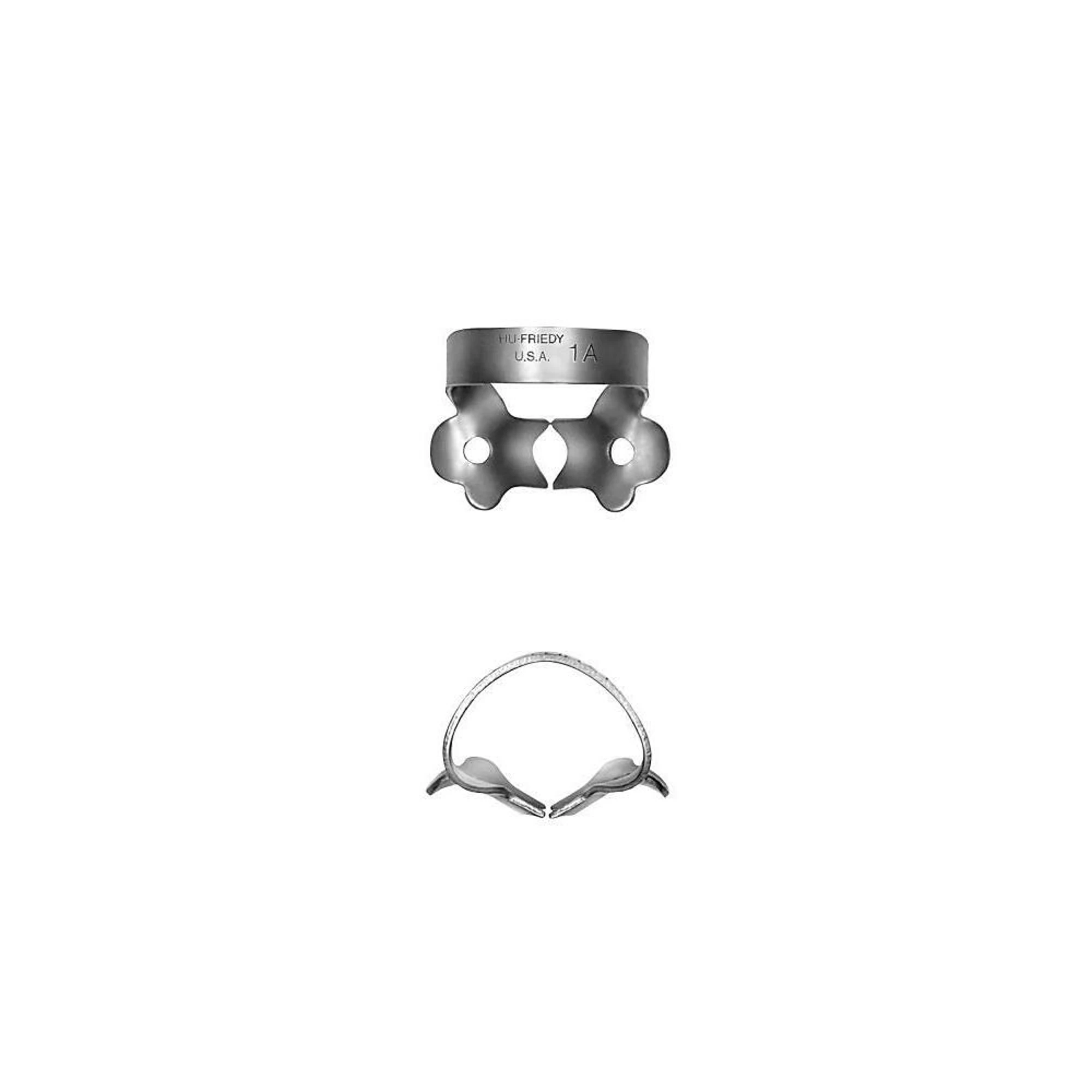 Hu-Friedy Black Line Rubber Dam Clamp, #1A, Winged, Canines and Premolars, RDCM1AX thumbnail 2