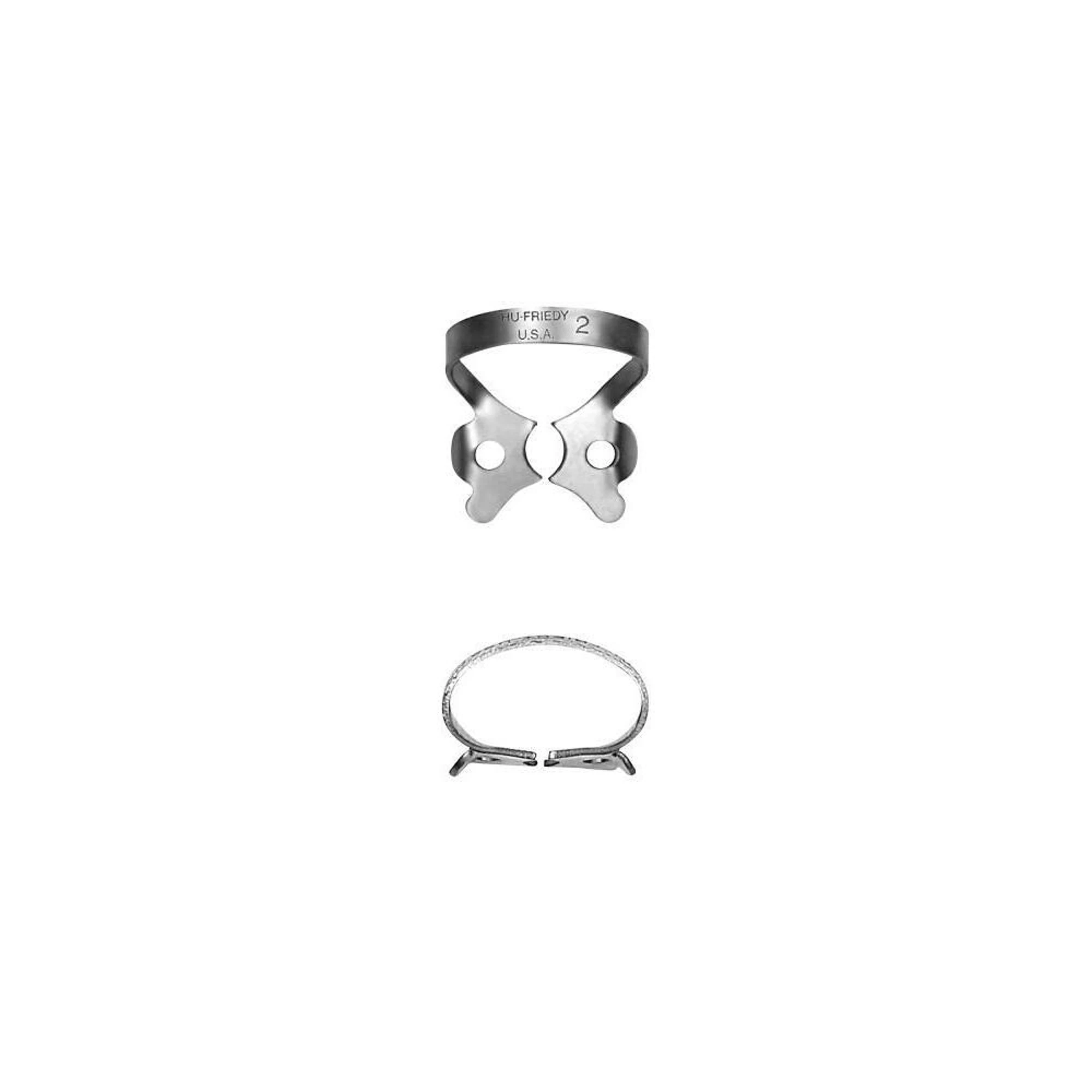 Hu-Friedy Black Line Rubber Dam Clamp #2, Winged, Premolar/Bicuspid, RDCM2X thumbnail 2