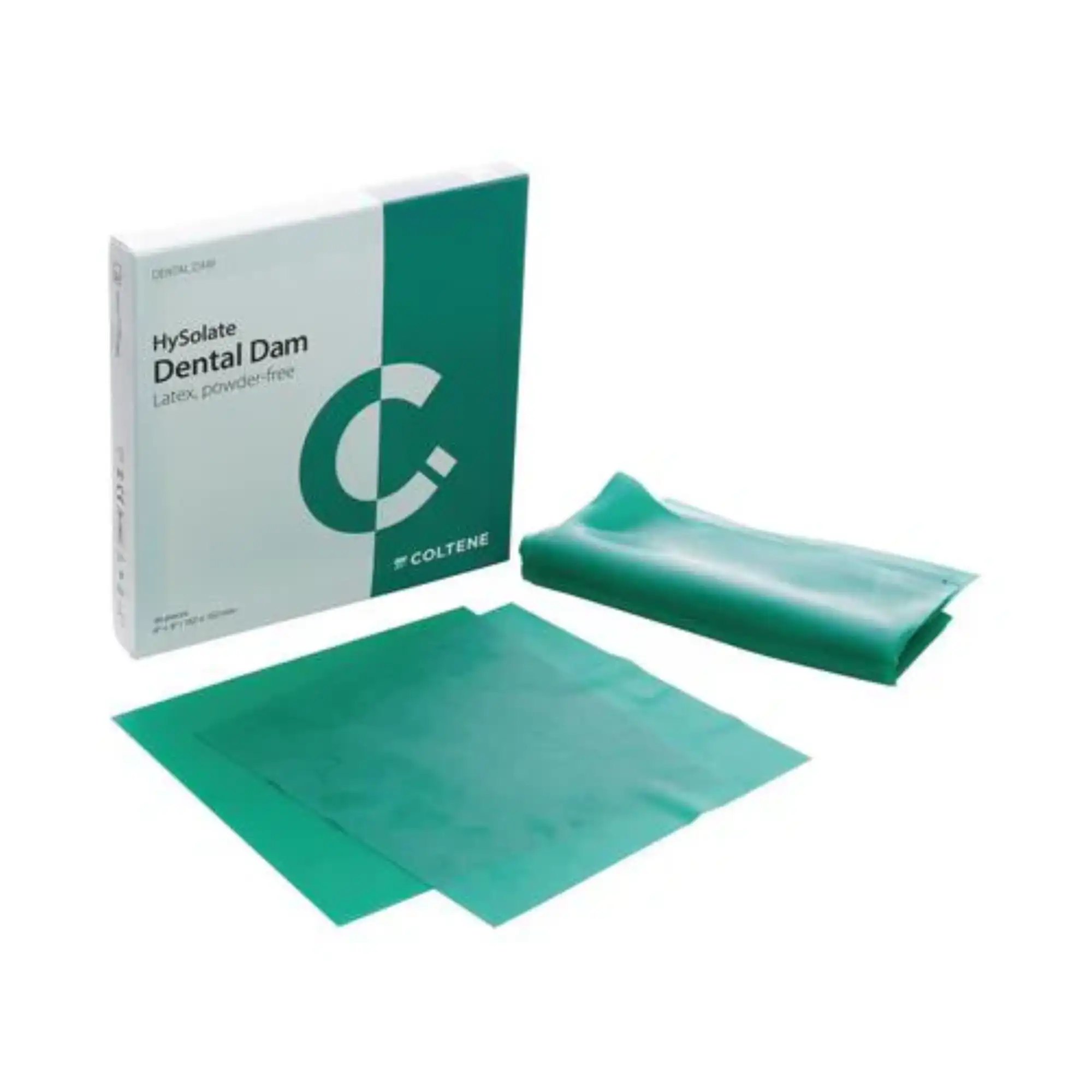 HySolate Latex Dental Dam, Green, Thin, 6" x 6", 36/Box, 60034418 thumbnail 6
