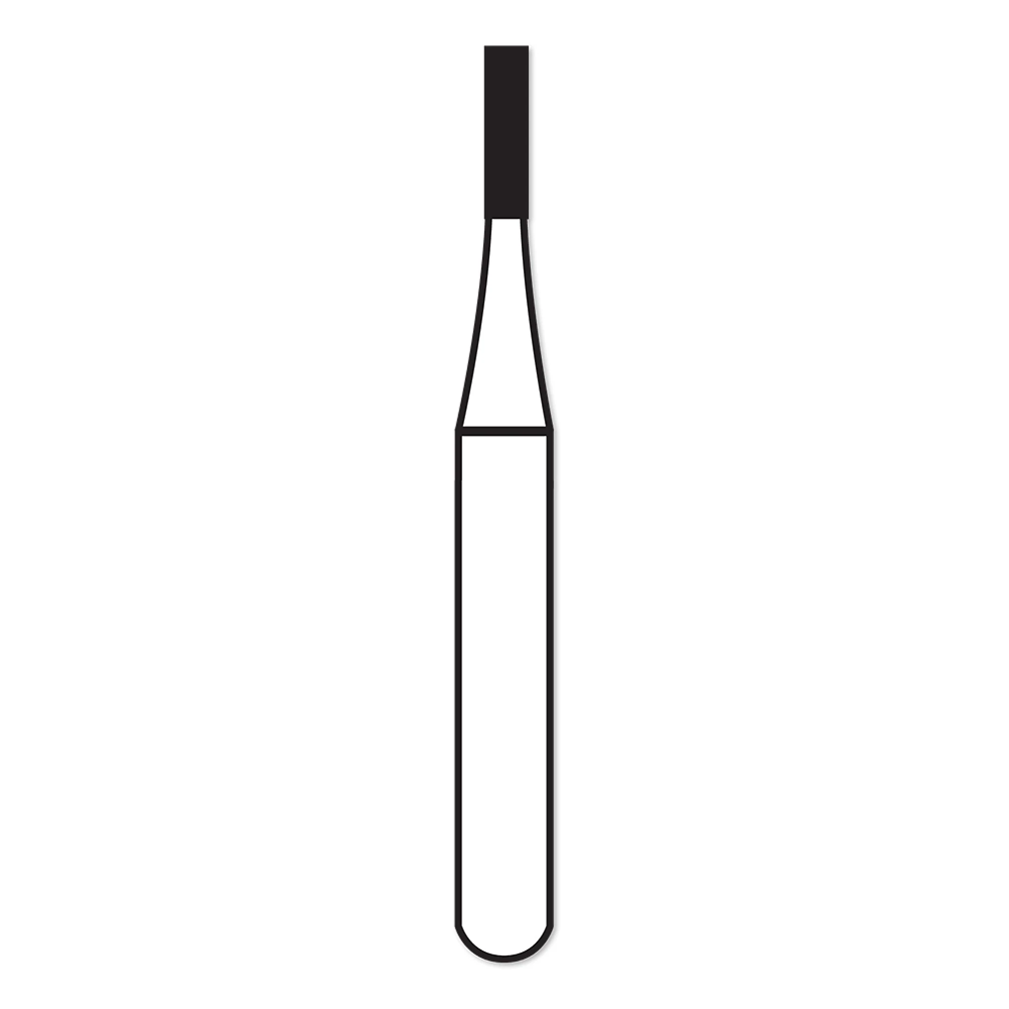 Alpen Carbide Bur FG #168 Tapered Fissure, 0.8 mm Diameter, Friction Grip, 10/Pk - Alpen Burs Carbide FG 168 10/Pk - Image 1