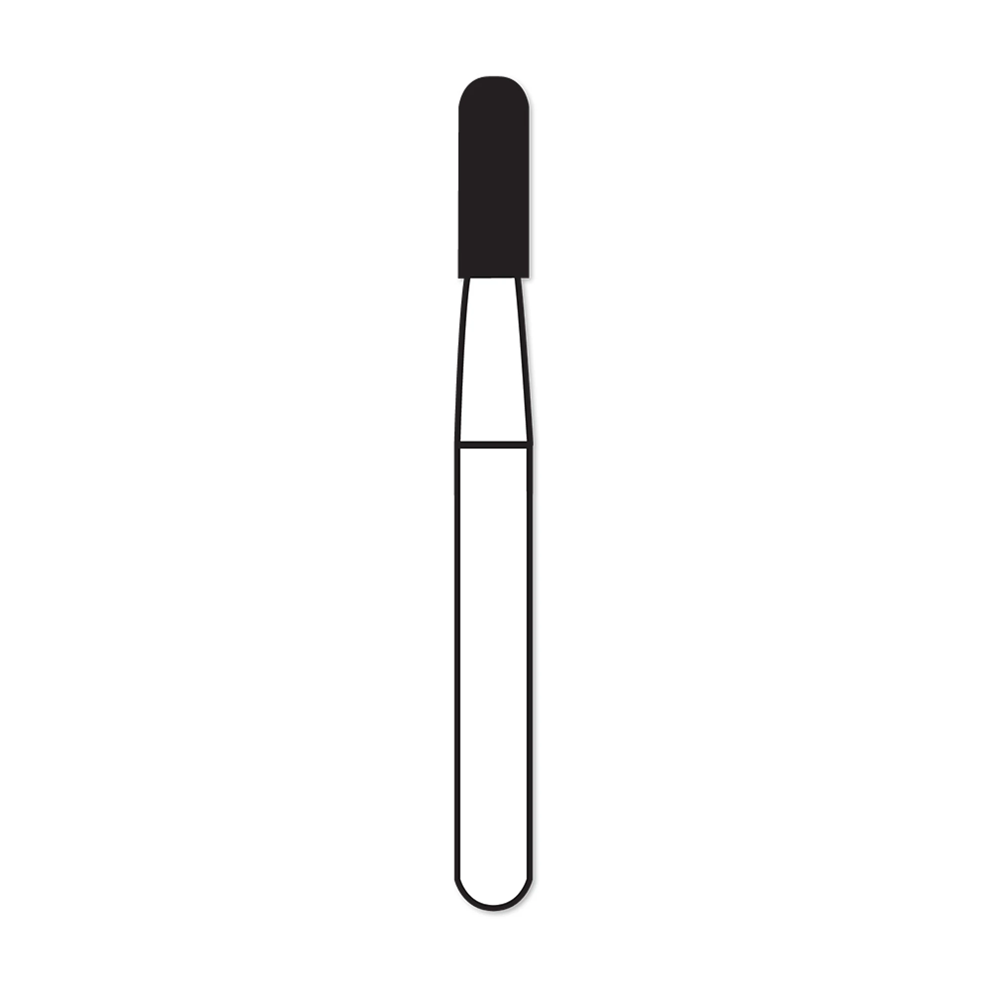Alpen® Carbide Bur FG Straight Fissure Round End #1158, 1.2 mm Diameter, 10/Pkg - Alpen® Carbide Burs FG Straight Fissure # 1158 Pkg/10 - Image 1