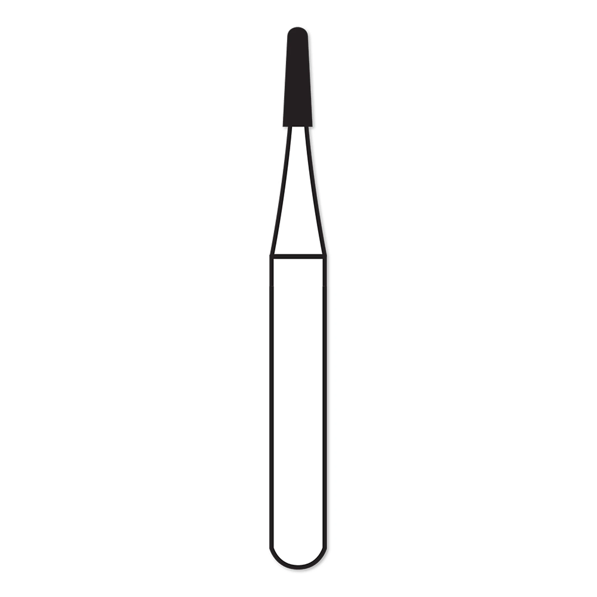 Alpen® Carbide Bur FG #1701 Round End Cross Cut Tapered Fissure, 1.2 mm Diameter, 10/Pkg - Alpen® Carbide Burs FG Tapered Fissure # 1701 Pkg/10 - Image 1