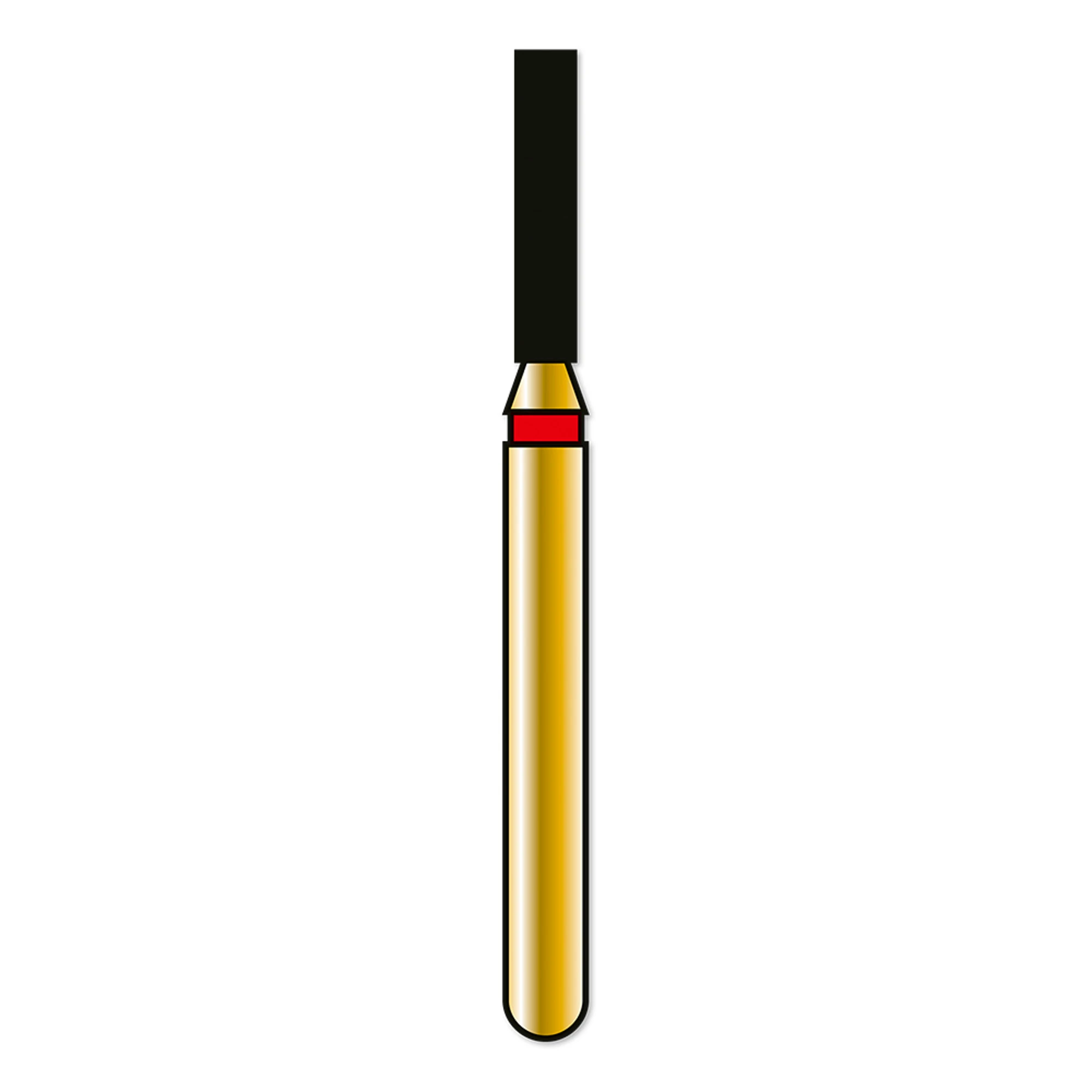 Alpen Multilayer Diamond Bur, FG #836-012, Fine Grit, Flat End Cylinder, 5/Pk, R836F012FG - Alpen Diamonds, G836-314-012-06.0-F, R836F012FG, (Discontinued) - Image 1