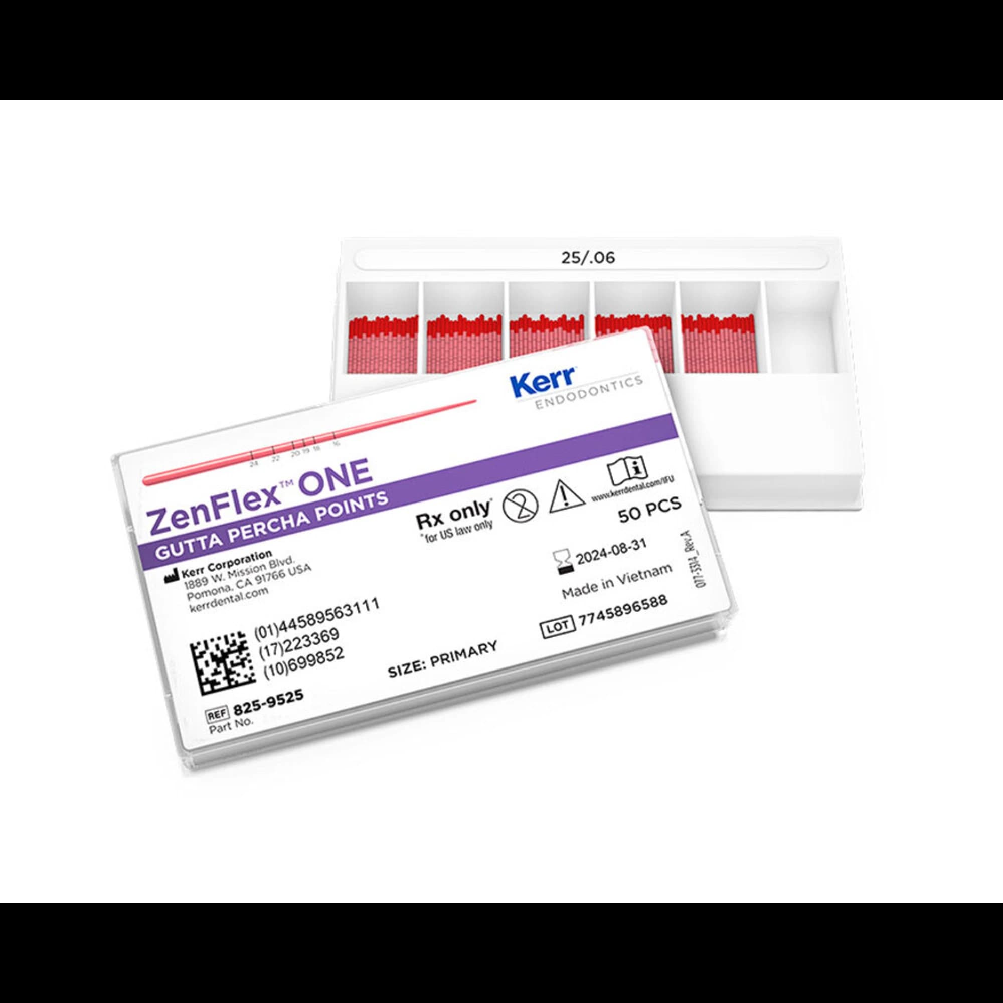 Kerr ZenFlex ONE Gutta Percha Points, Medium, Size 35/.06 Taper, Green, 50/Pk, 825-9535 thumbnail 2