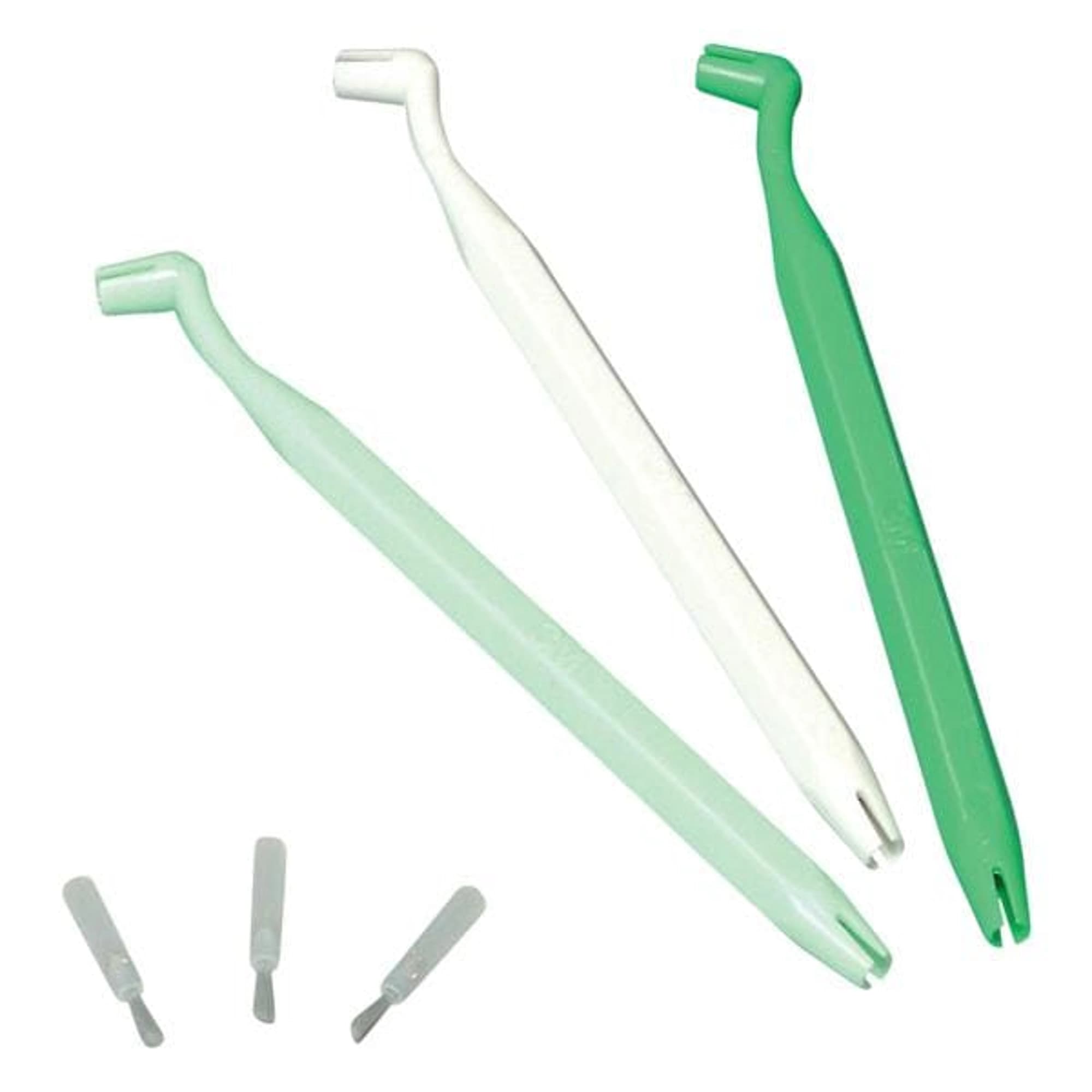 3M (Solventum) Applicator Brush Kit, 3 Color-Coded Handles & 120 Disposable Brush Tips, 1919 thumbnail 3