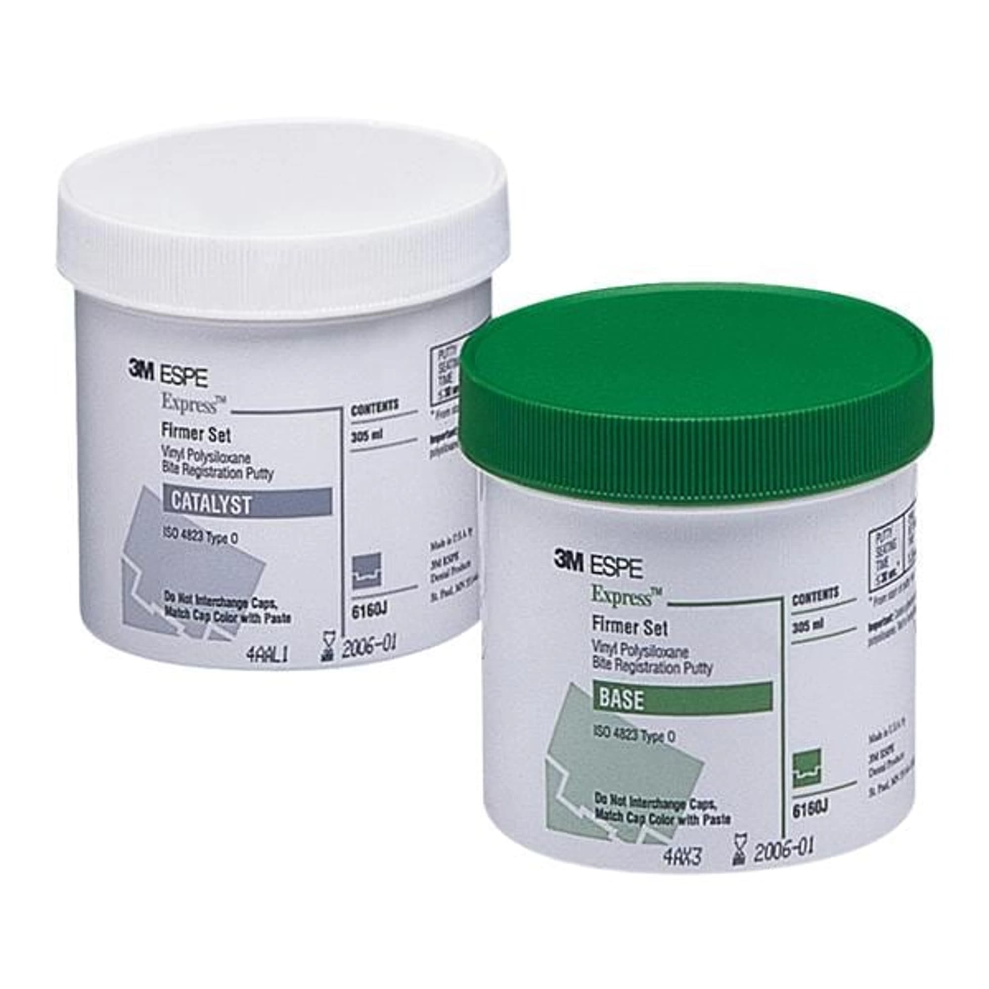 3M Express VPS Bite Registration Material Putty, Fast Set, 2 x 305 mL Jars, 6160J thumbnail 2