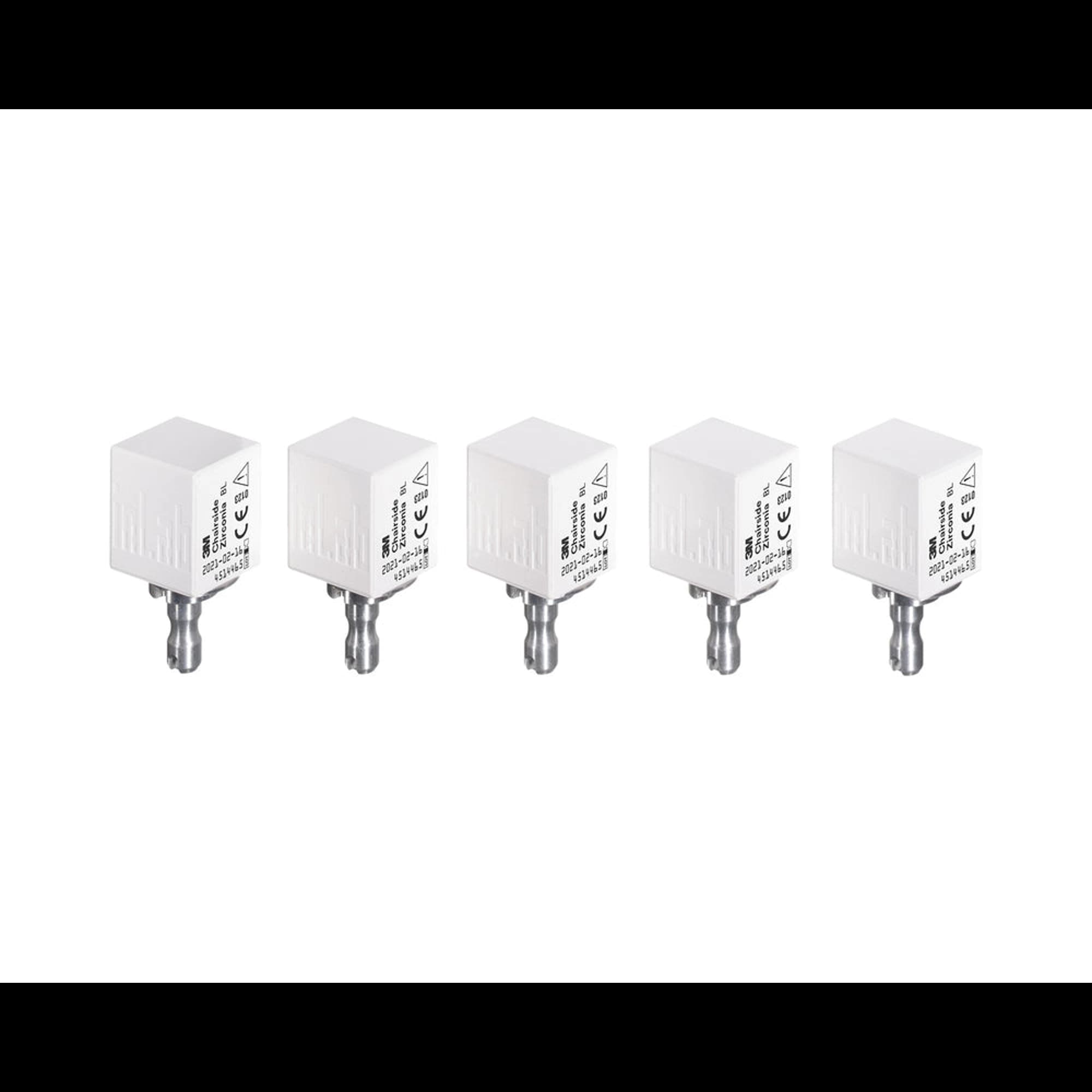 3M (Solventum) Chairside Zirconia Crown Block for CEREC, 20 mm, Shade BL (Bleach), Refill 5/Pk, 69940 thumbnail 7