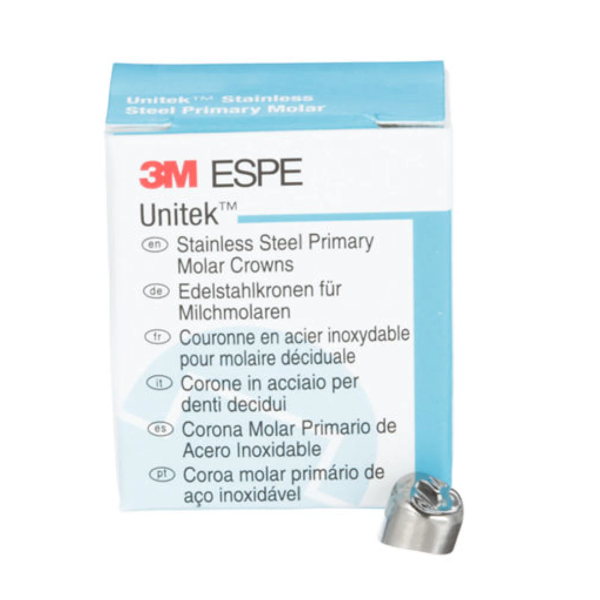 3M Unitek Stainless Steel Primary Molar Crown, Lower Right First Molar, Size 3 (LR3), 5/Box, 900143 thumbnail 7