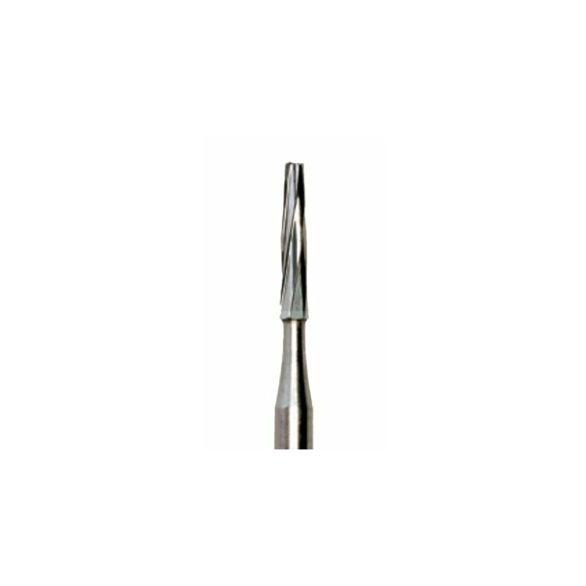 Meisinger Tungsten Carbide Bur #170L, HM23L-010-FGL, Long Tapered Fissure Crosscut, Friction Grip (FG) Long Shank, 1.0 mm Head, 5/Pk thumbnail 2
