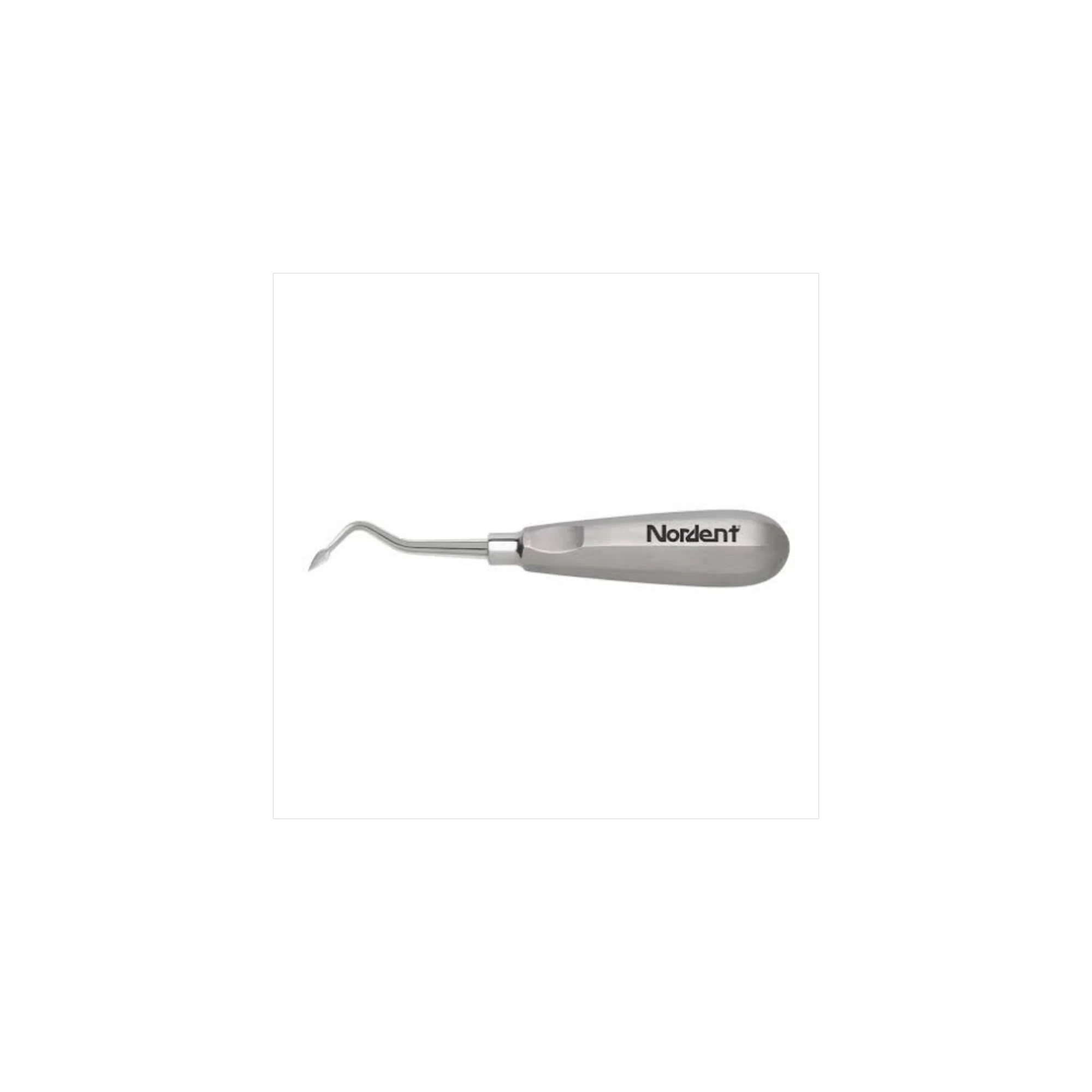 Nordent Bernard Right Surgical Elevator, Single-Ended, Spade Tip, #201 Handle, Stainless Steel, EB62 - Elevator SE Bernard Right #201 Handle - Image 1