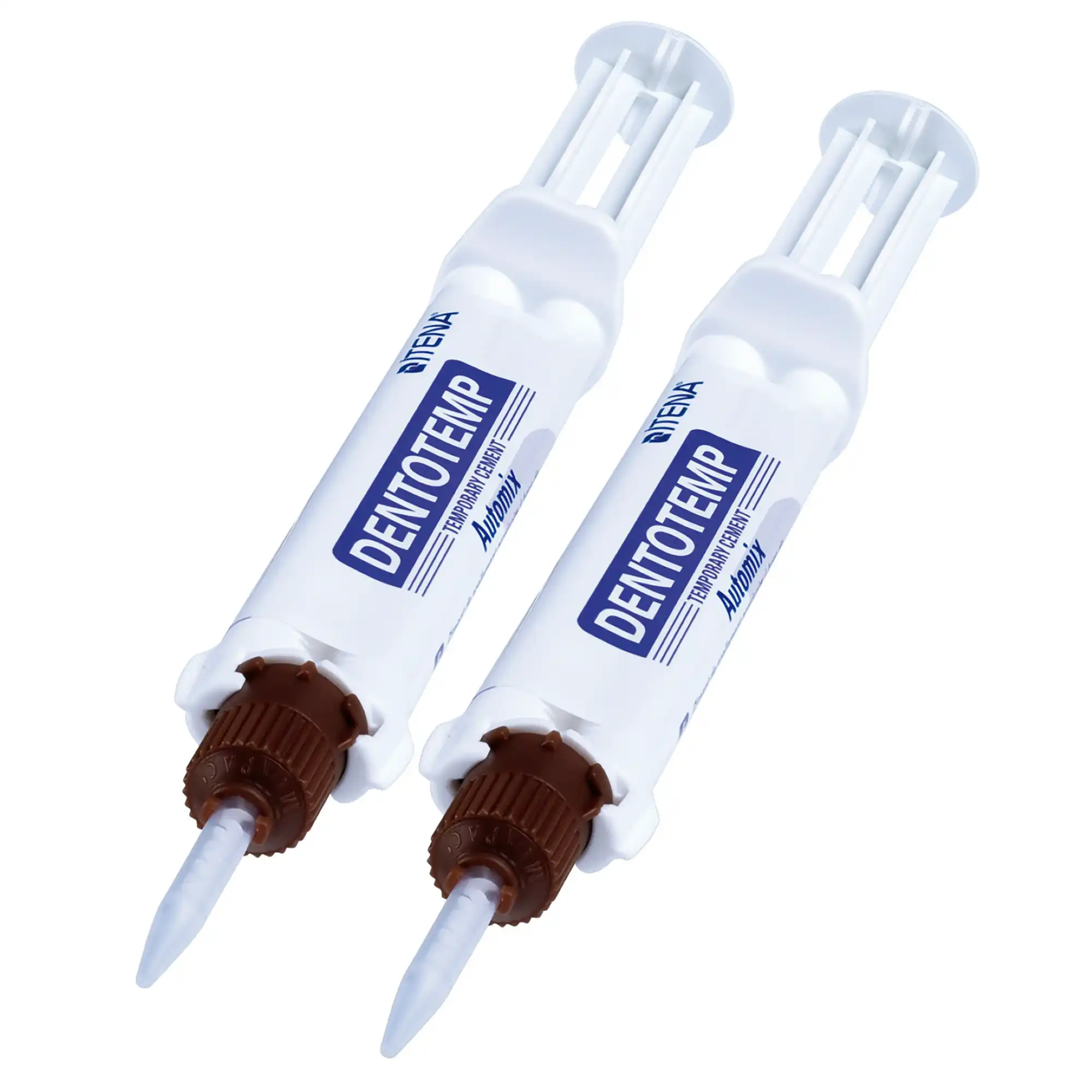 Itena DentoTemp Automix Temporary Cement, Non-Eugenol, 2 x 5 mL Syringes + 20 Mixing Tips, DTCA2-20 - DentoTemp Automix Syringe 5mL 2/Pk - Image 1