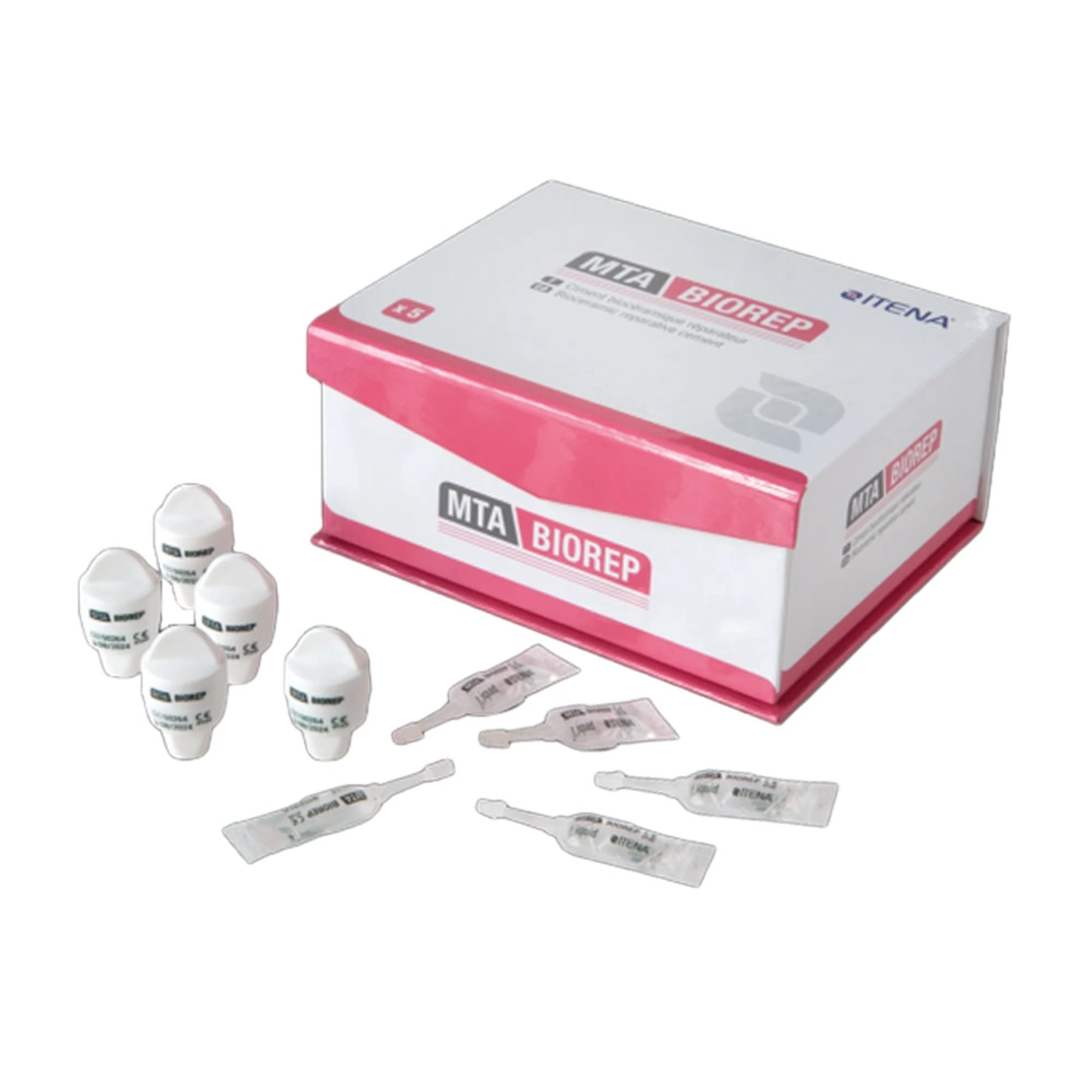 Itena MTA BIOREP BioCeramic Repair Cement, 5 Powder Capsules + 5 Mixing Liquids, MTA-BRP5.5 thumbnail 2