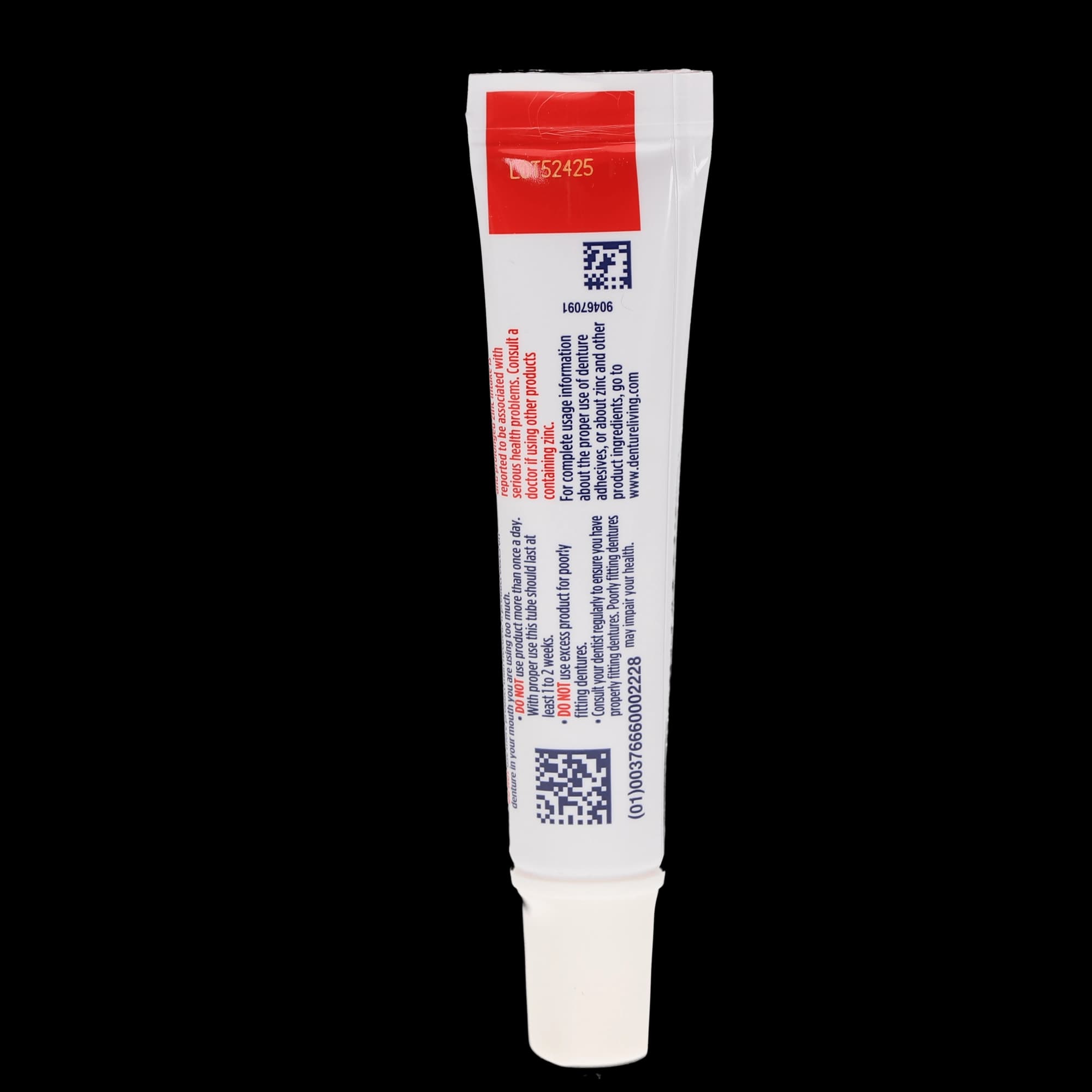 Fixodent Professional Ultimate Denture Adhesive Cream, 0.35 oz Tube, Patient Sample, 50/Box, 80717506 thumbnail 2