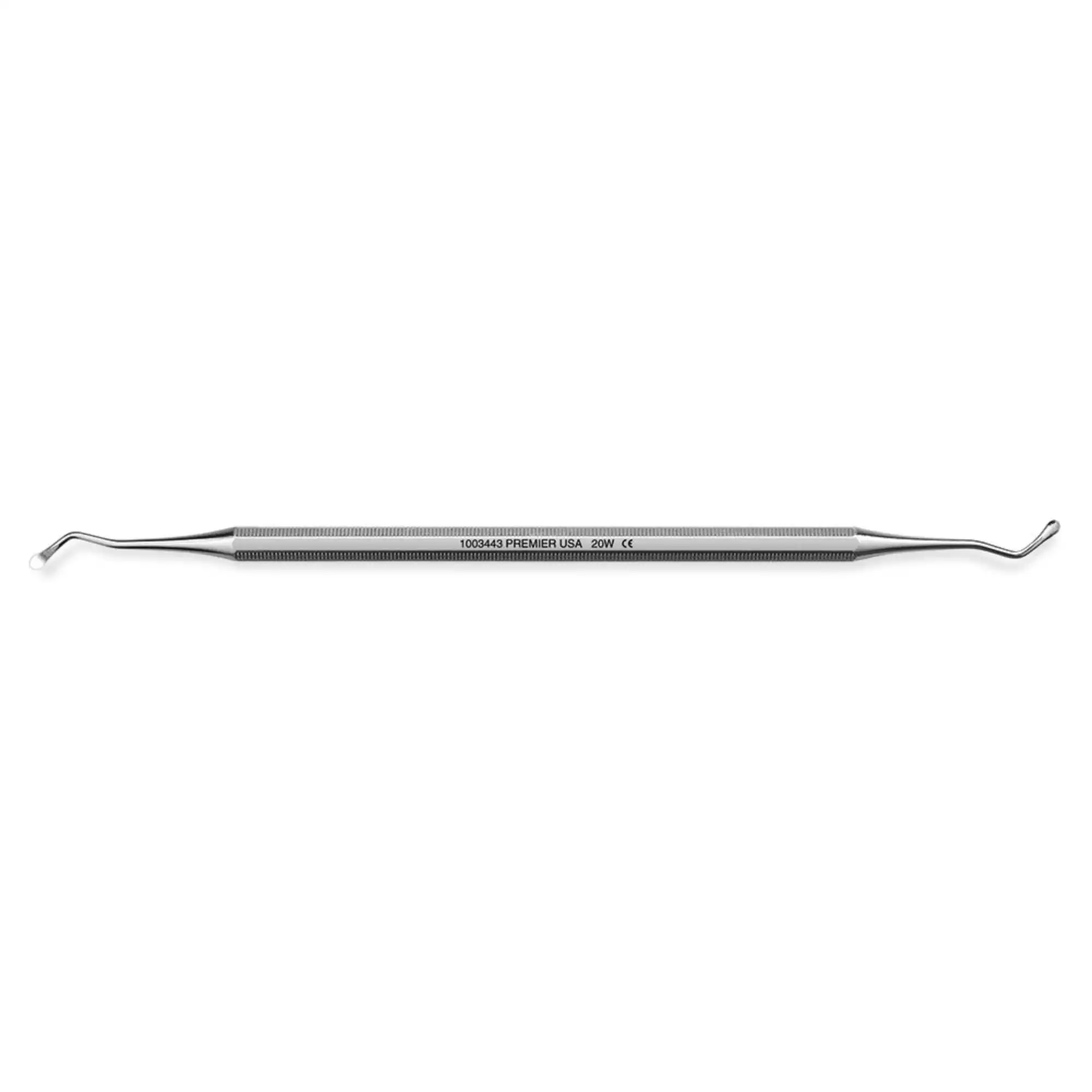 Premier #20W Double-Ended Excavator, Octagonal Handle, 2 mm Tip, 1003443 - Excavators – # 20W, Octagonal Handle, Double End - Excavators – # 20W, Octagonal Handle, Double End - Image 1