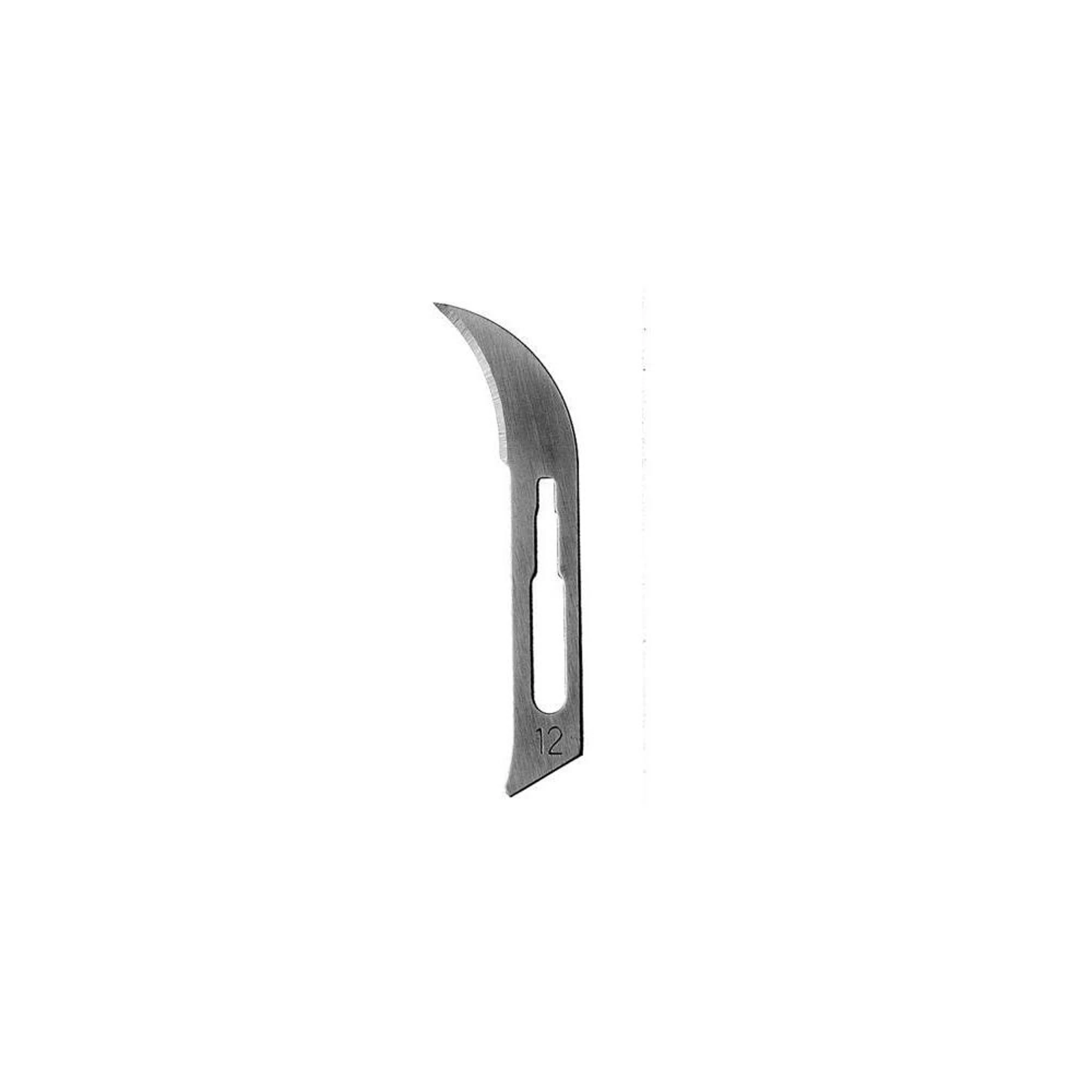 Hu-Friedy Carbon Steel Sterile Scalpel Blades, #12, Single-Use, 100/Box, 10-255-12 thumbnail 4