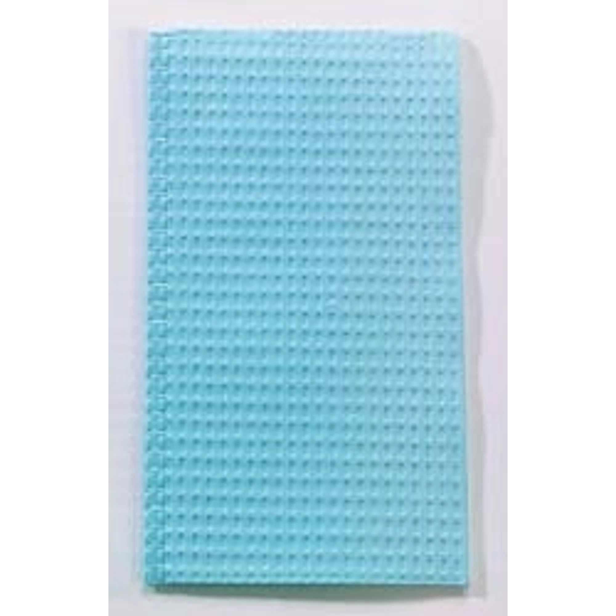 Tidi Choice Patient Bibs, 2-Ply Tissue + 1-Ply Poly Backing, Waffle-Embossed, Blue, 17" x 18", 500/Case, 917473 thumbnail 3