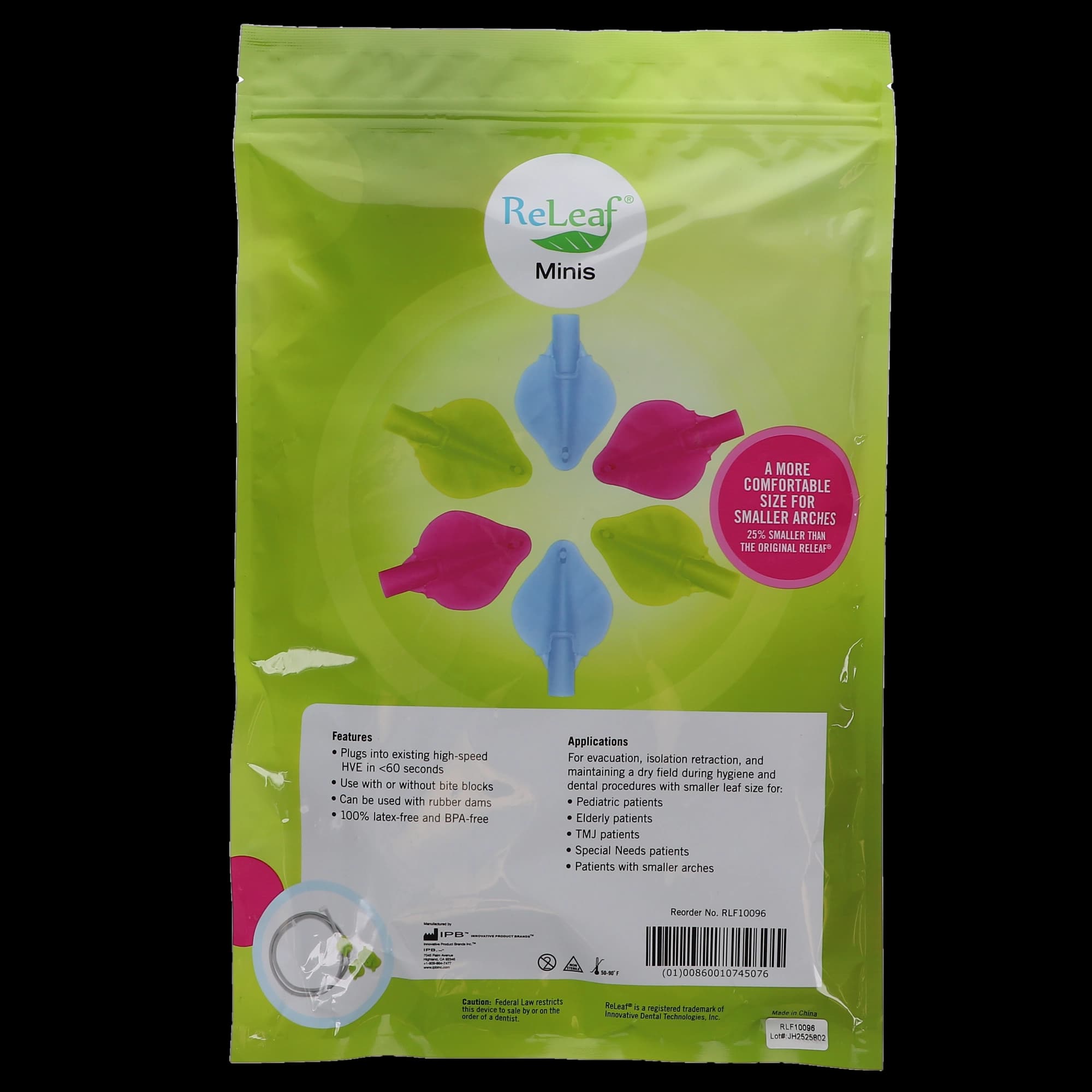 ReLeaf Mini Leaves, HVE, Vented, Assorted Colors, 100/Pk, RLF10096 thumbnail 6