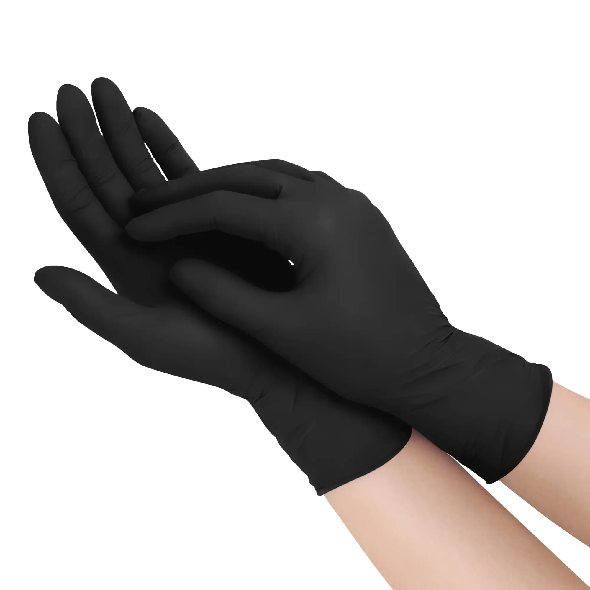 Black Maxx Thin Nitrile Exam Gloves, Powder-Free, Non-Sterile, Medium, Black, 200/Box, BMNT200M thumbnail 2