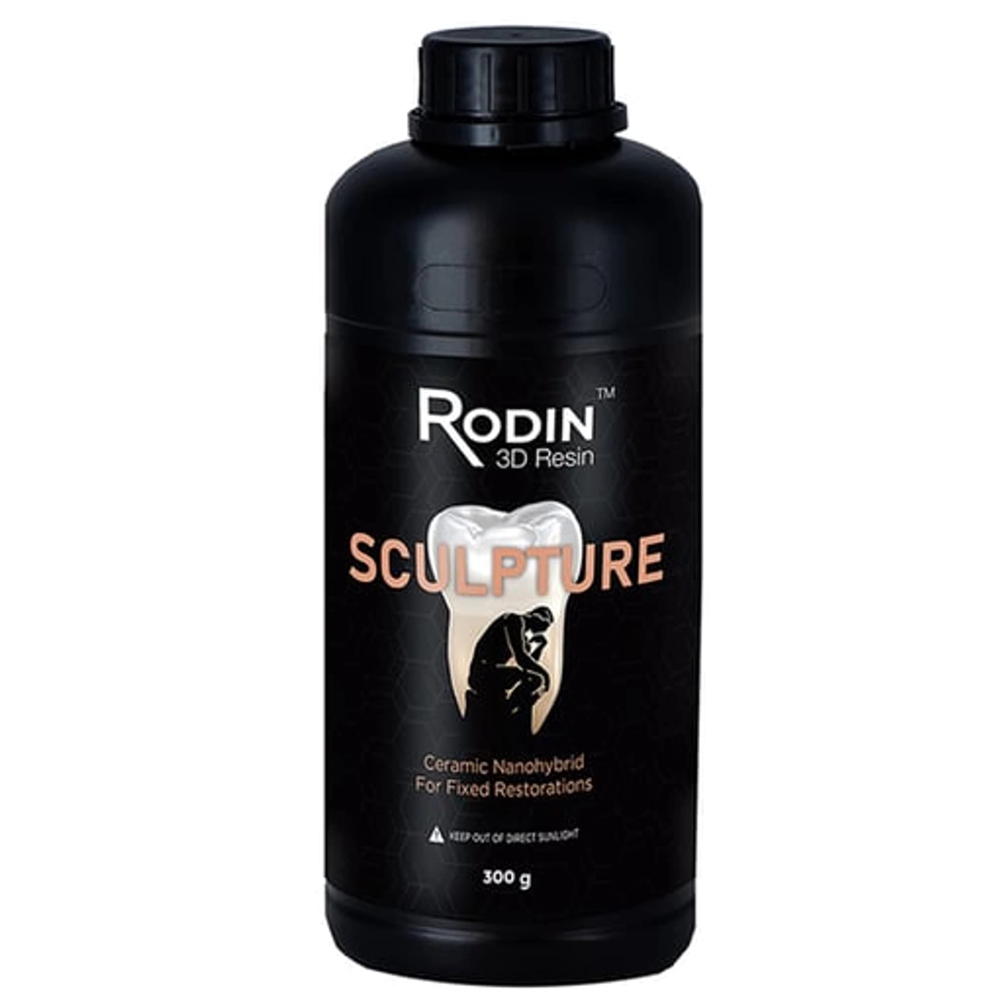 Pac-Dent Rodin Sculpture Ceramic Nanohybrid 3D Printing Resin, Shade A2, 300 g Bottle thumbnail 4
