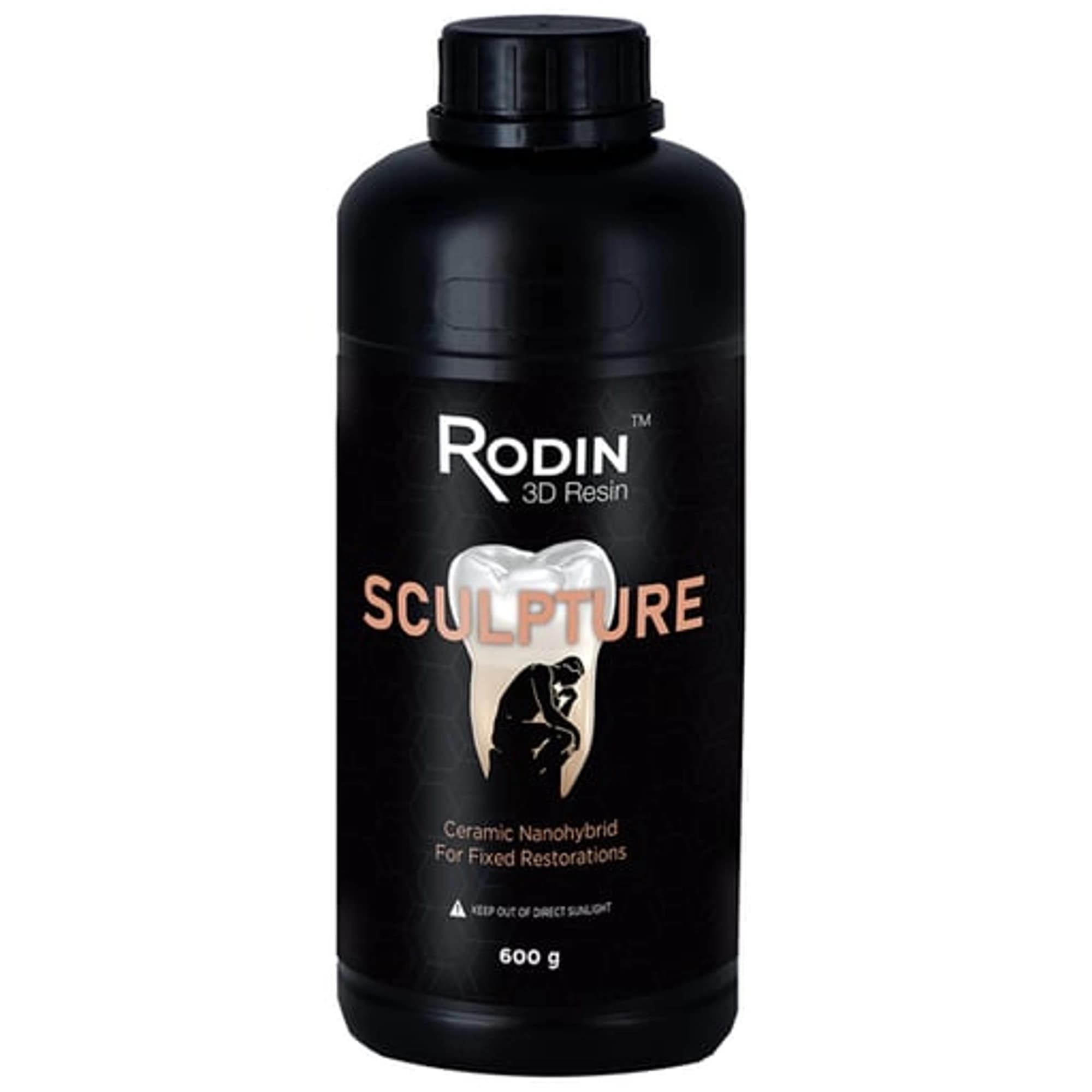 Pac-Dent Rodin Sculpture Ceramic Nanohybrid 3D Printing Resin, Shade A2, 600 g Bottle, 3DR-CNR-A2-600 thumbnail 4