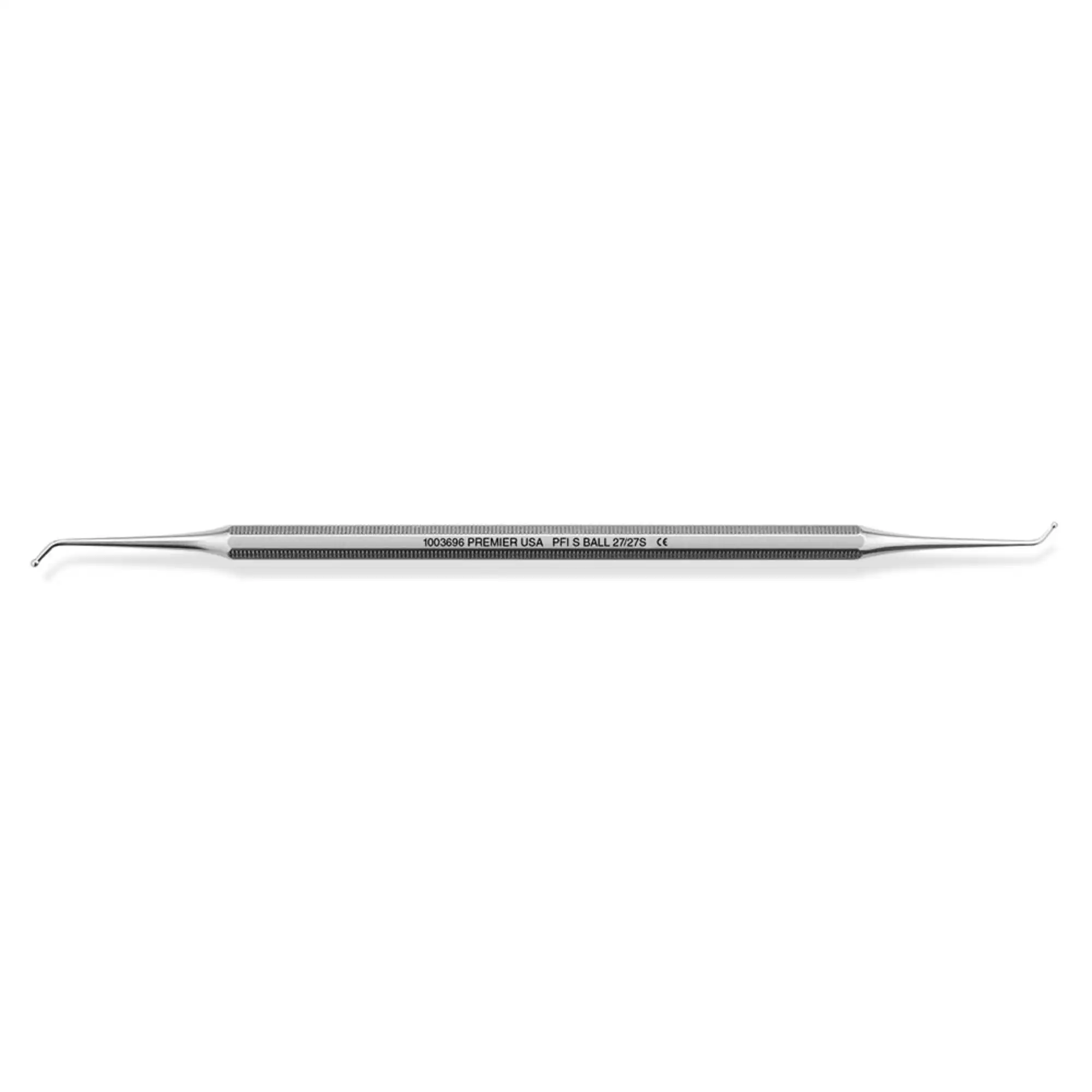 Premier Dental Plastic Filling Instrument, Double-End, Octagonal Handle, #PFI S Ball, 27S/27, 1/Pk, 1003696 thumbnail 2