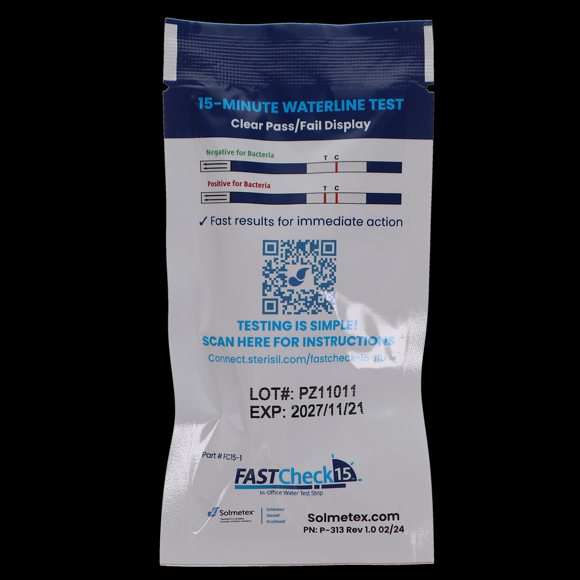 Sterisil FastCheck15 In-Office Dental Waterline Test Strips, 15-Minute, 6/Pk, FC15-6 thumbnail 9