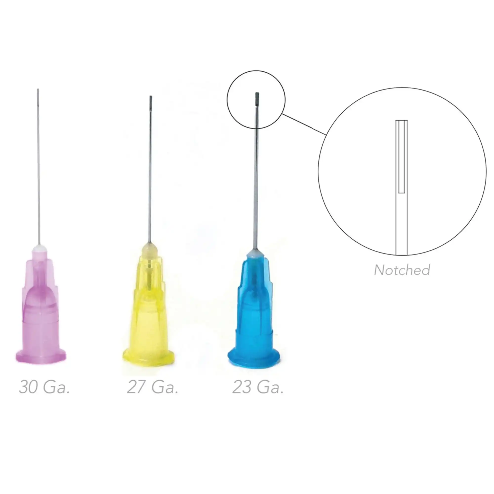 Pac-Dent Bendable Irrigation Needle Tips, 1" Monoject Style Notched, 27 Gauge, Yellow, 100/Bx, #239 - Pac-Dent Bendable Irrigation Needle Tips 1" Monoject Style Notched 27 Gauge Yellow Package - 239 - Image 1