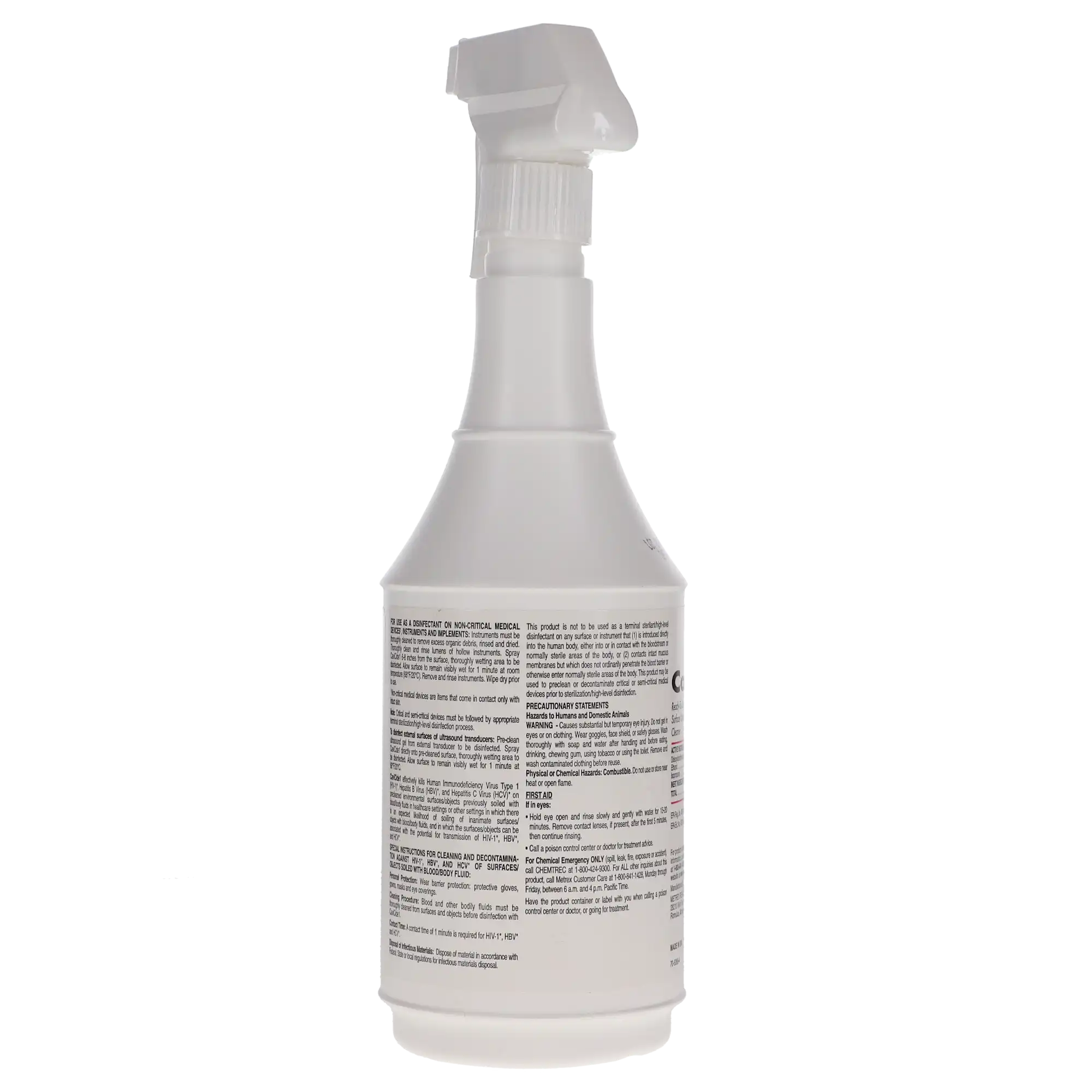 CaviCide1 Surface Disinfectant & Decontaminant, Low Alcohol, 1-Minute Contact Time, 24 oz Spray Bottle, EPA 46781-12 thumbnail 6