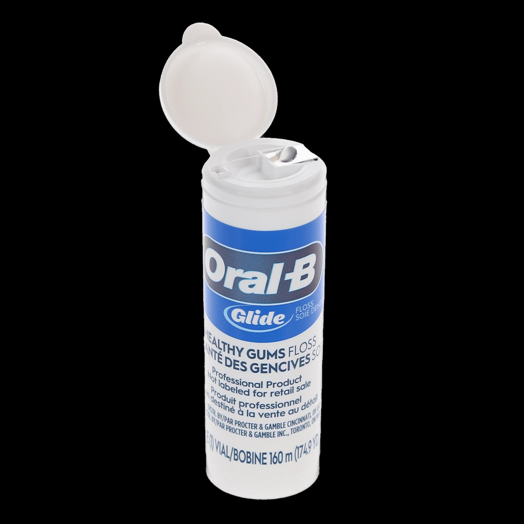 Oral-B Glide Healthy Gums Floss, Unflavored, 160 m Disposable Vial, 1/Pk, 80779740 thumbnail 4