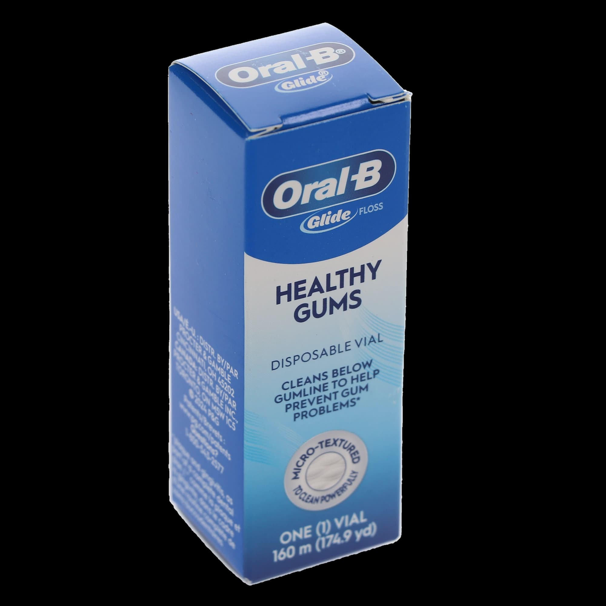 Oral-B Glide Healthy Gums Floss, Unflavored, 160 m Disposable Vial, 1/Pk, 80779740 thumbnail 6