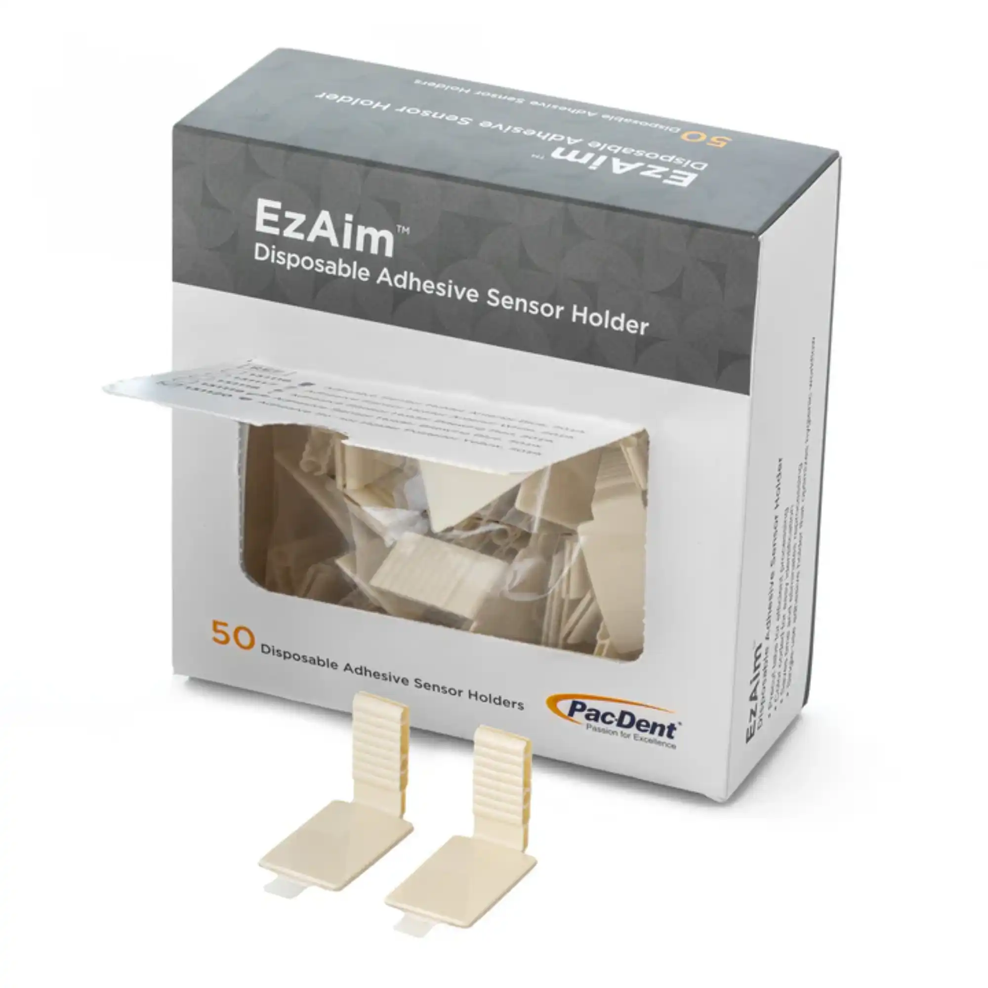 EzAim Individually Cut Adhesive Sensor Holder, Anterior, White, 50/Pk, 131117 thumbnail 2