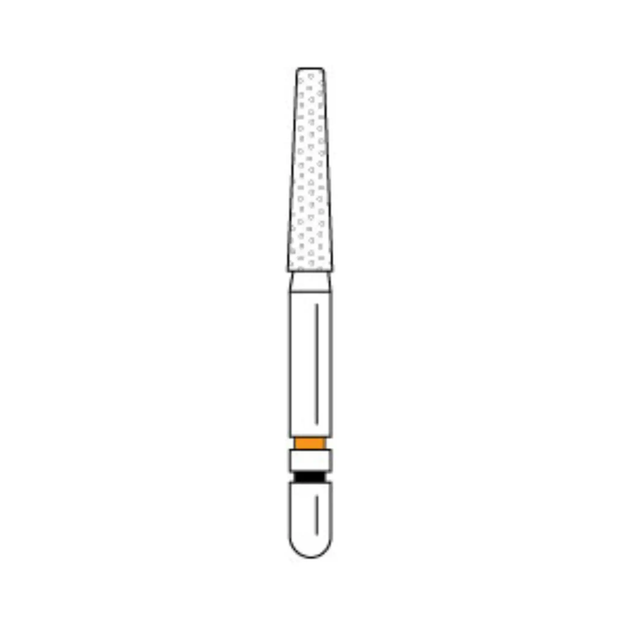 Two Striper TSZtech Diamond Bur Friction Grip 703.8KR ZF Taper, 5/Pack, 2015662 thumbnail 2