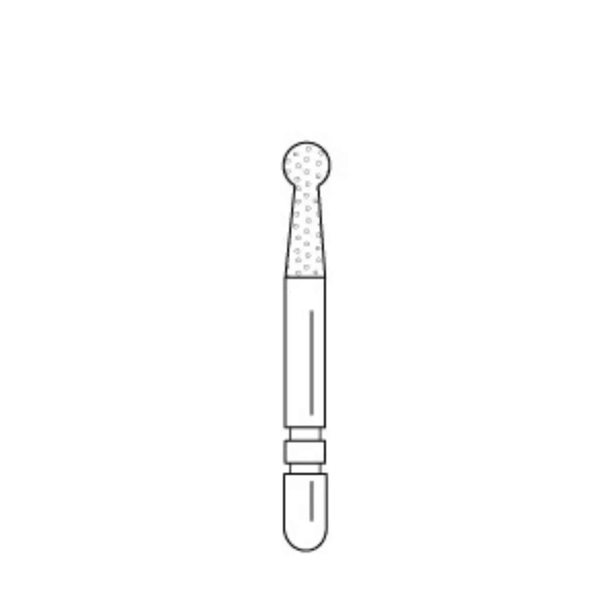 Two Striper TSZtech Diamond Bur, Friction Grip, Round #125NZF, ZF Grit, 1.7 mm, 5/Pk, 2015666 thumbnail 2