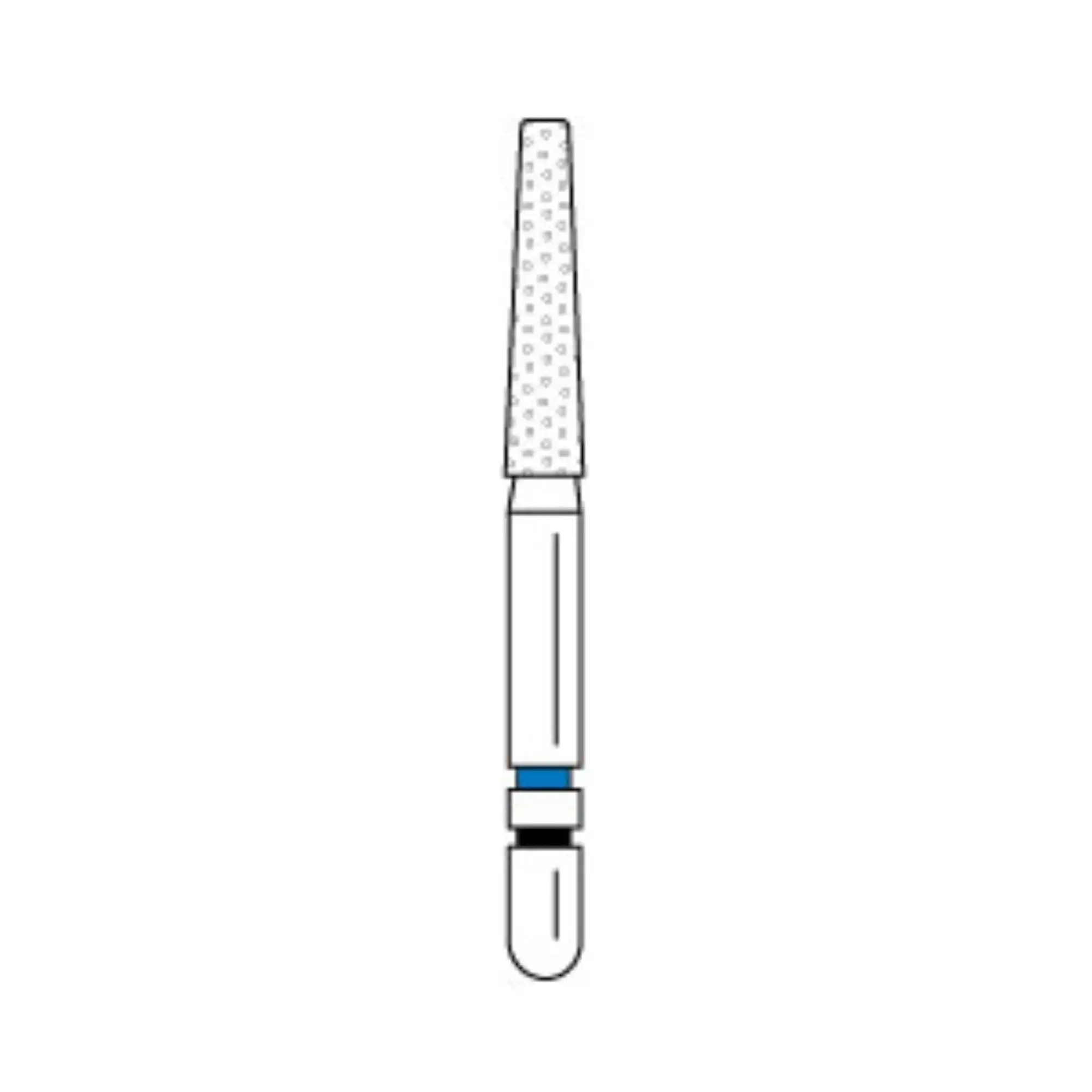 Two Striper TSZtech Diamond Bur Friction Grip 703.8KR ZM Flat End Taper, 5/Pk, 2015672 thumbnail 2