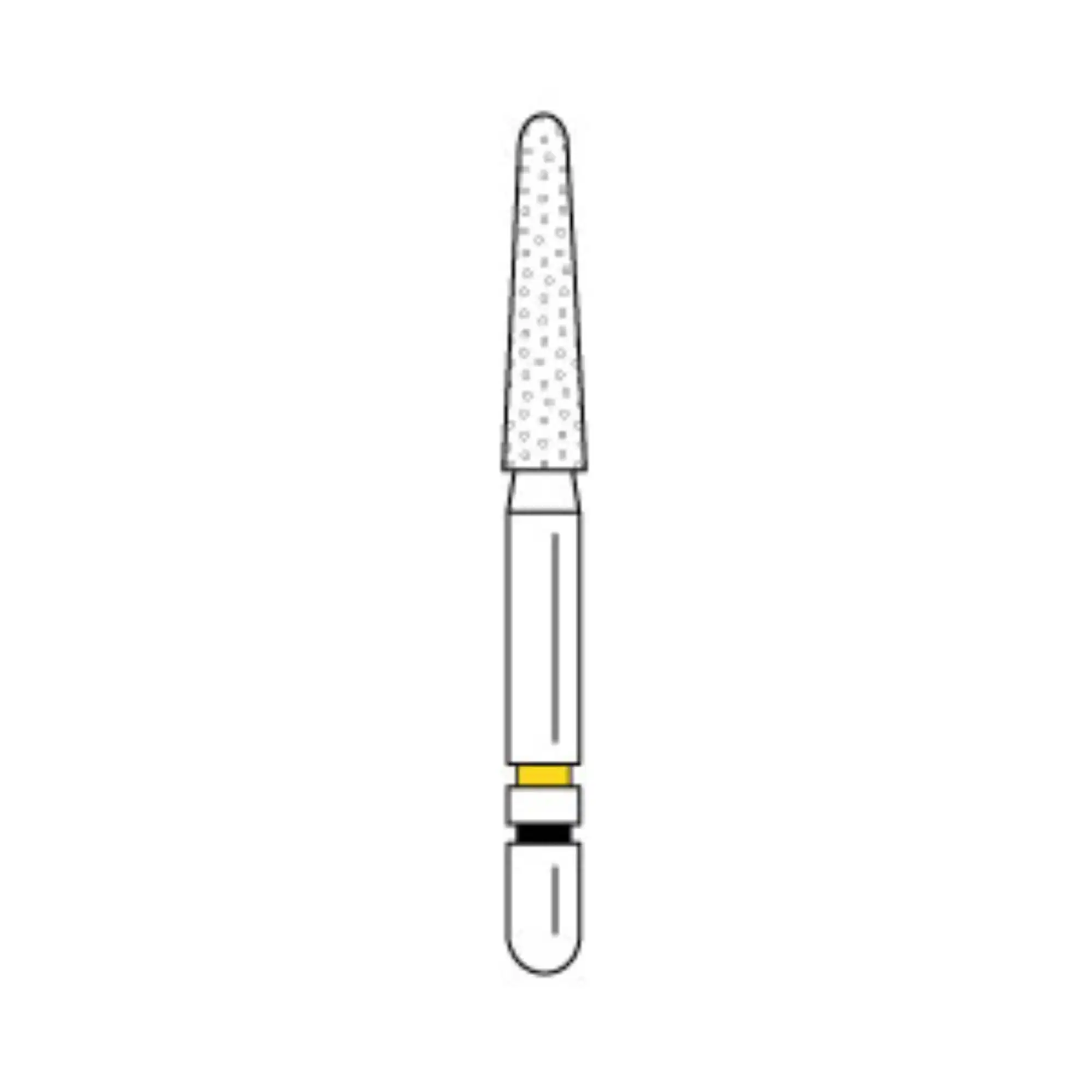 Two Striper TSZtech Diamond Bur Friction Grip 770.8ZX Round-End Taper, ZX Grit, 3/Pk, 2013682 thumbnail 2