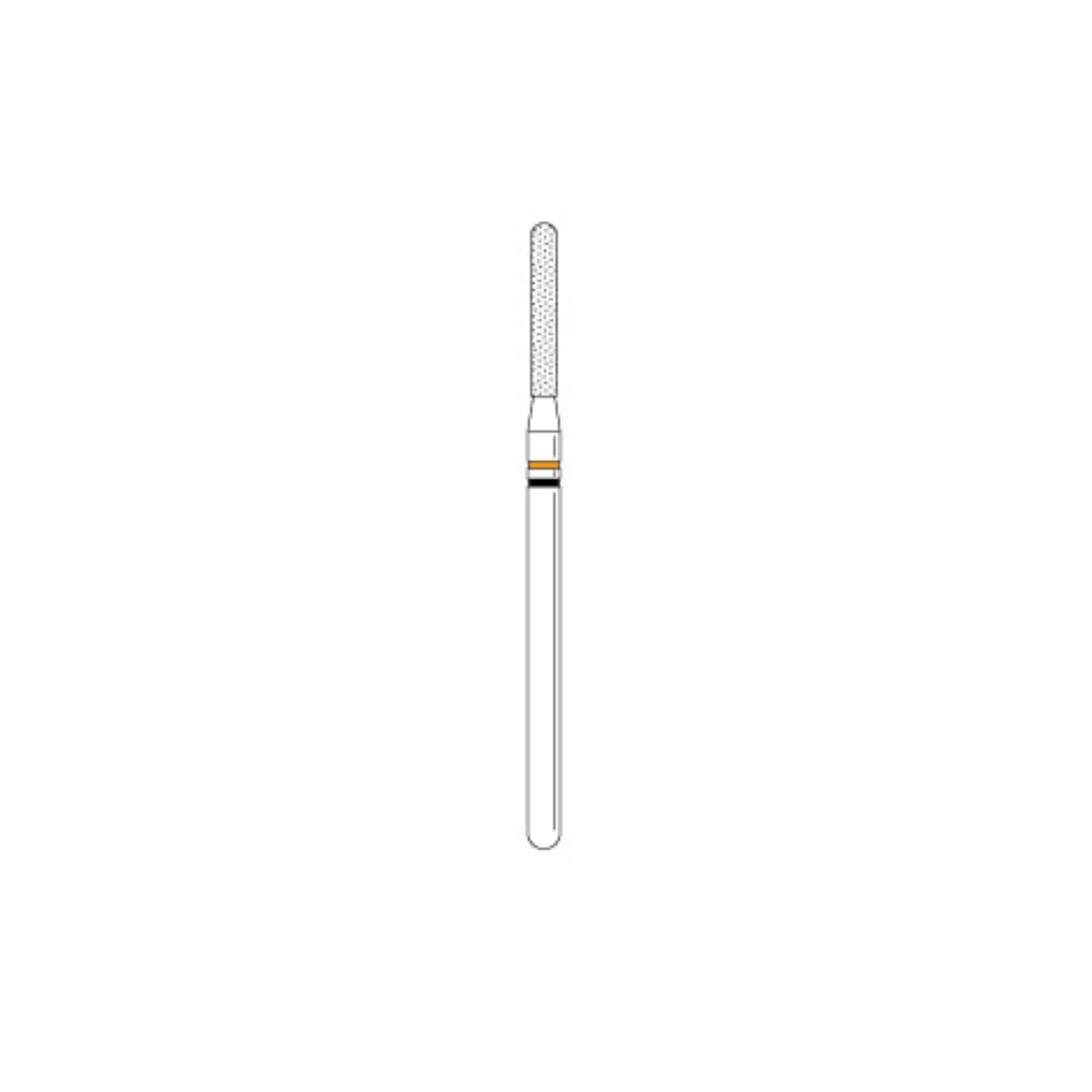 Two Striper TSZtech Diamond Bur, Laboratory Handpiece, X590.12ZF, Parallel Cylinder Round-End, 1.2 mm, ZF Grit, 1/Pk, 2012848 thumbnail 2