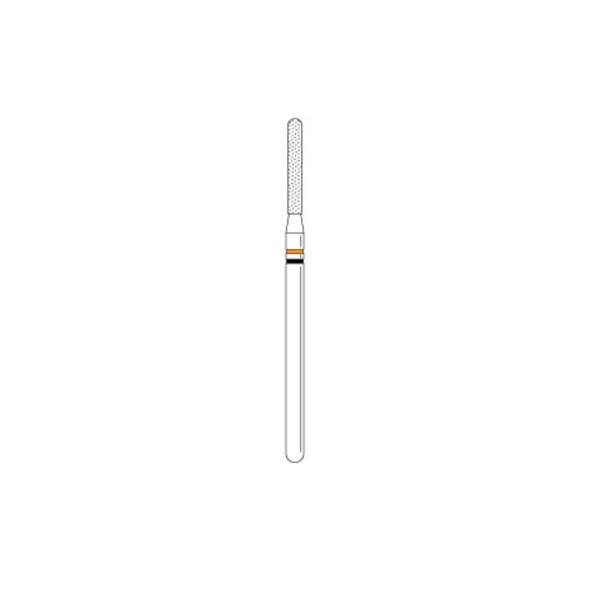 Two Striper TSZtech Diamond Bur, Laboratory Handpiece, Round-End Taper, X769.10ZF, ZF Grit, 0.7 mm Minor / 1.8 mm Major, 1/Pk, 2012849 thumbnail 2