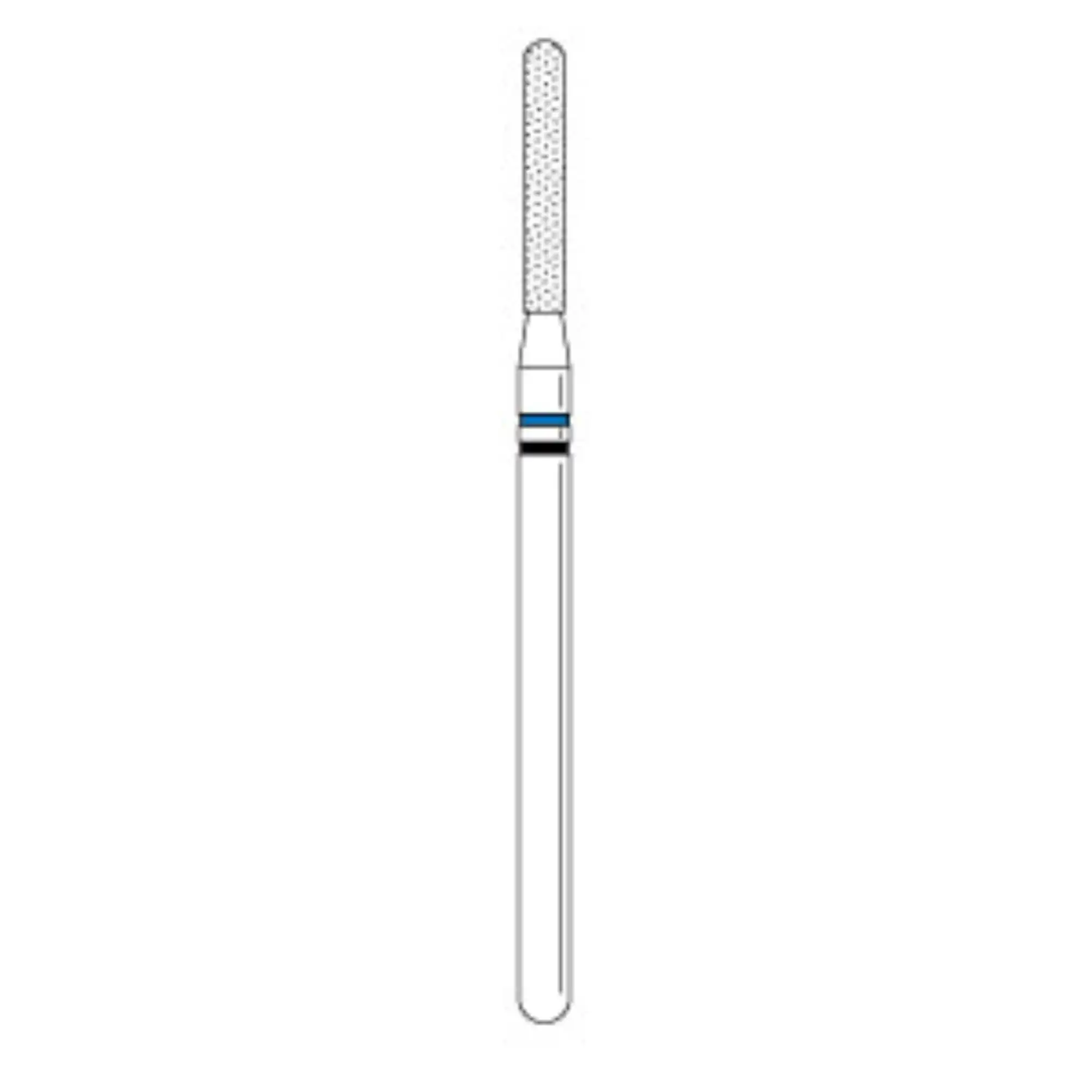 Two Striper TSZtech Diamond Bur, Laboratory Handpiece, X590.12ZM, Parallel Cylinder Round-End, 1.2 mm, ZM Grit, 1/Pk, 2012850 thumbnail 2