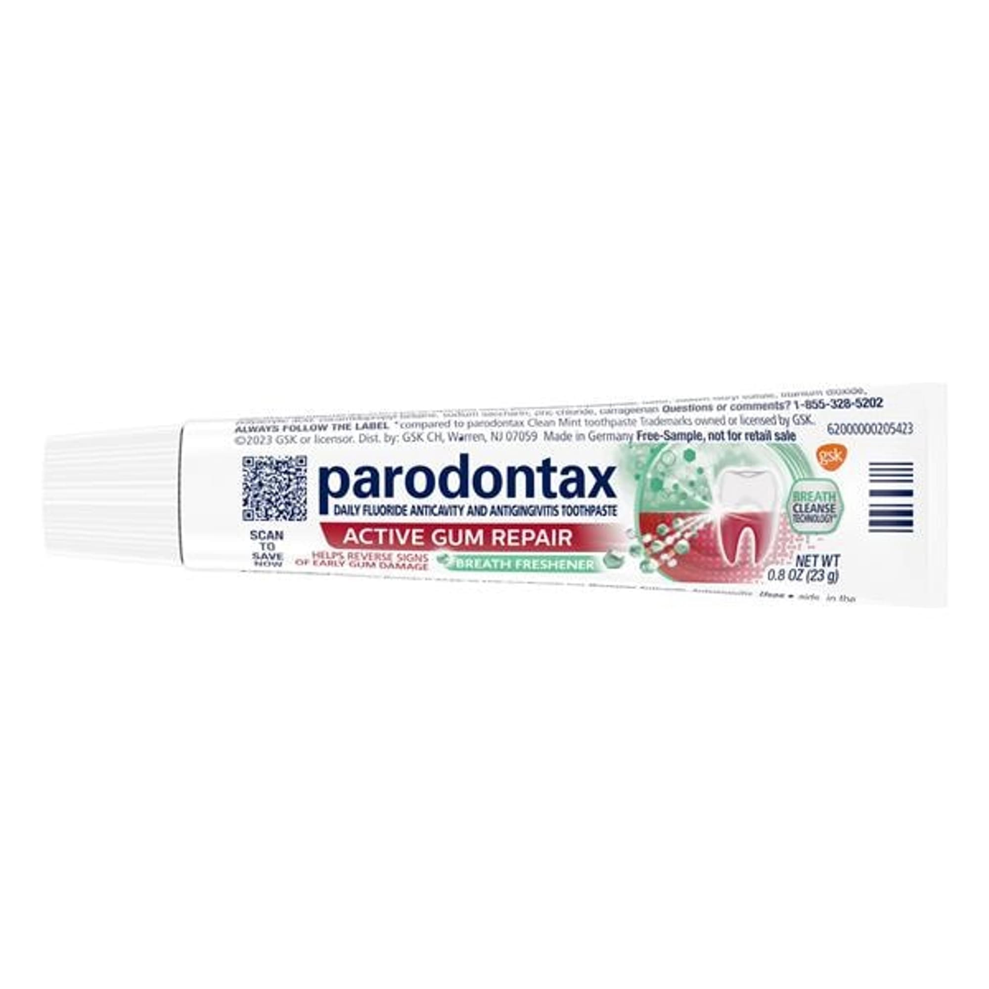 Parodontax Active Gum Repair Breath Fresh Toothpaste, 0.8 oz Tube, 50/Case, 60000000202705 - Parodontax Gum Repair Toothpaste, 0.8 Oz., 50 /Cs , 60000000202705 - Image 1