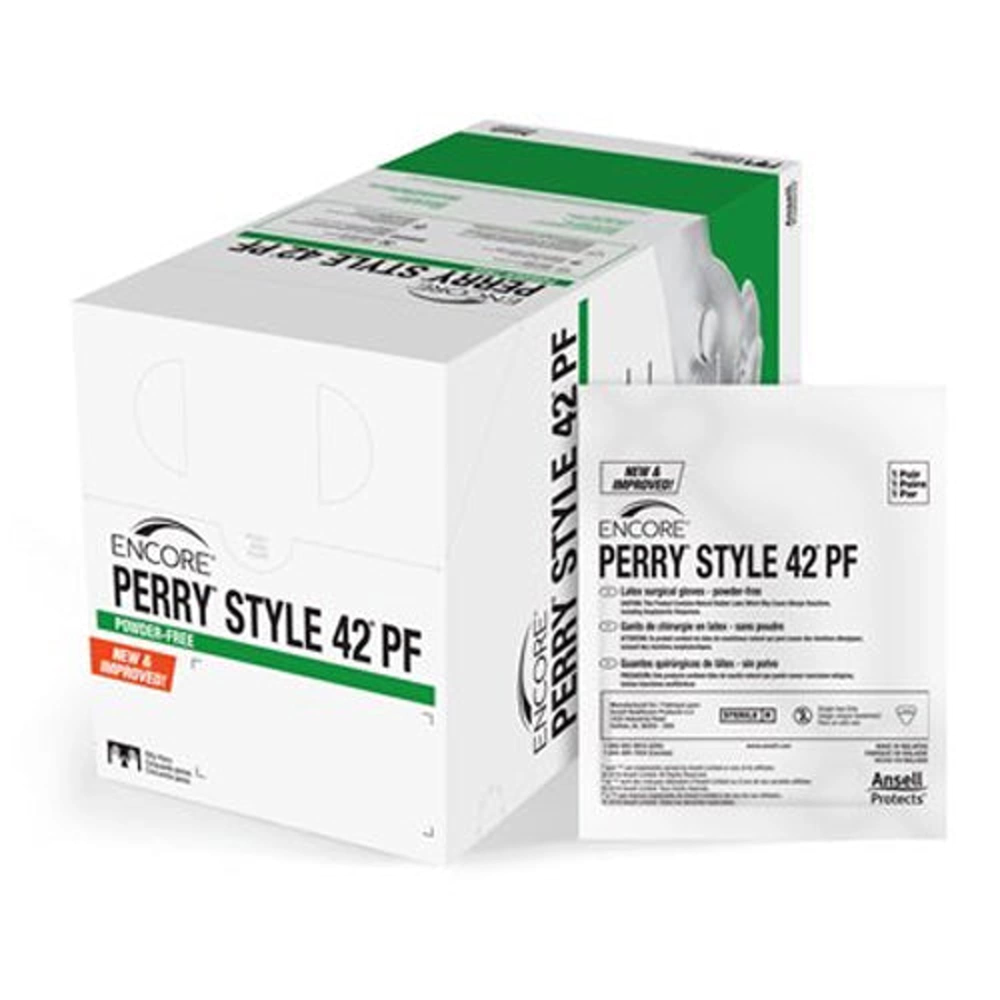 Encore Perry Style 42 Powder-Free Sterile Latex Surgical Gloves, Size 8.5, 50 Pairs/Box, 5711106PF thumbnail 6