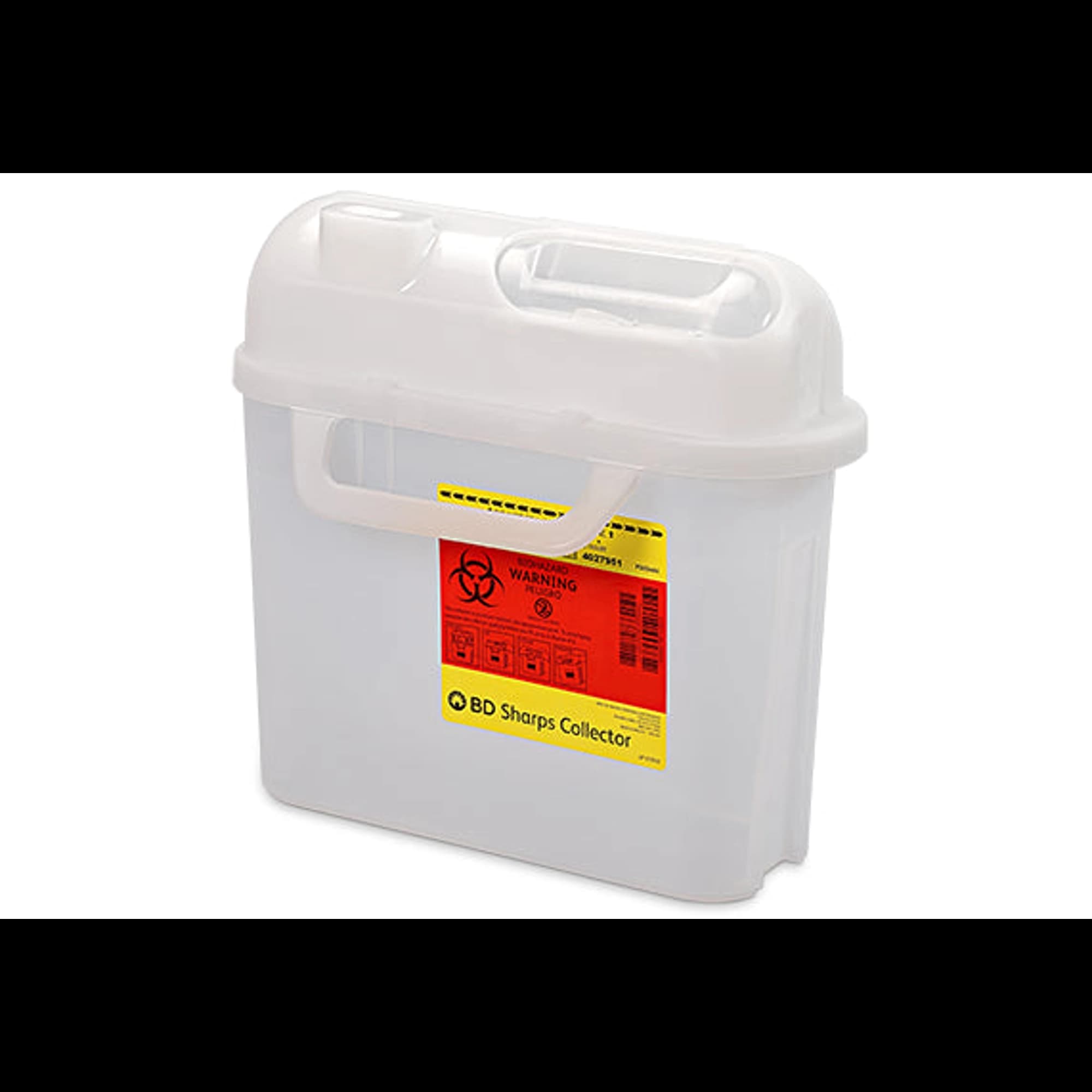 BD Sharps Collector, 5.4 Qt, Side Entry, Pearl, 20/Cs, 305444 thumbnail 2