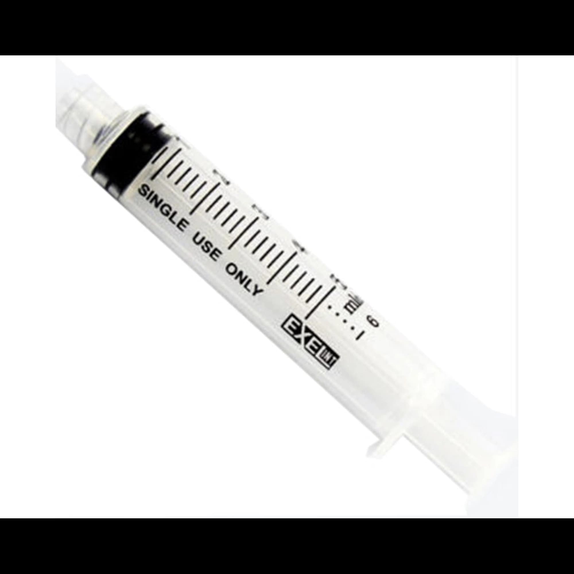 Exel International 5-6cc Luer Lock Syringe Only with Cap, Sterile, Disposable, 100/Box, 26230 - International 5-6cc Luer Lock Syringe Only With Cap, box of 100, 26230 - Image 1