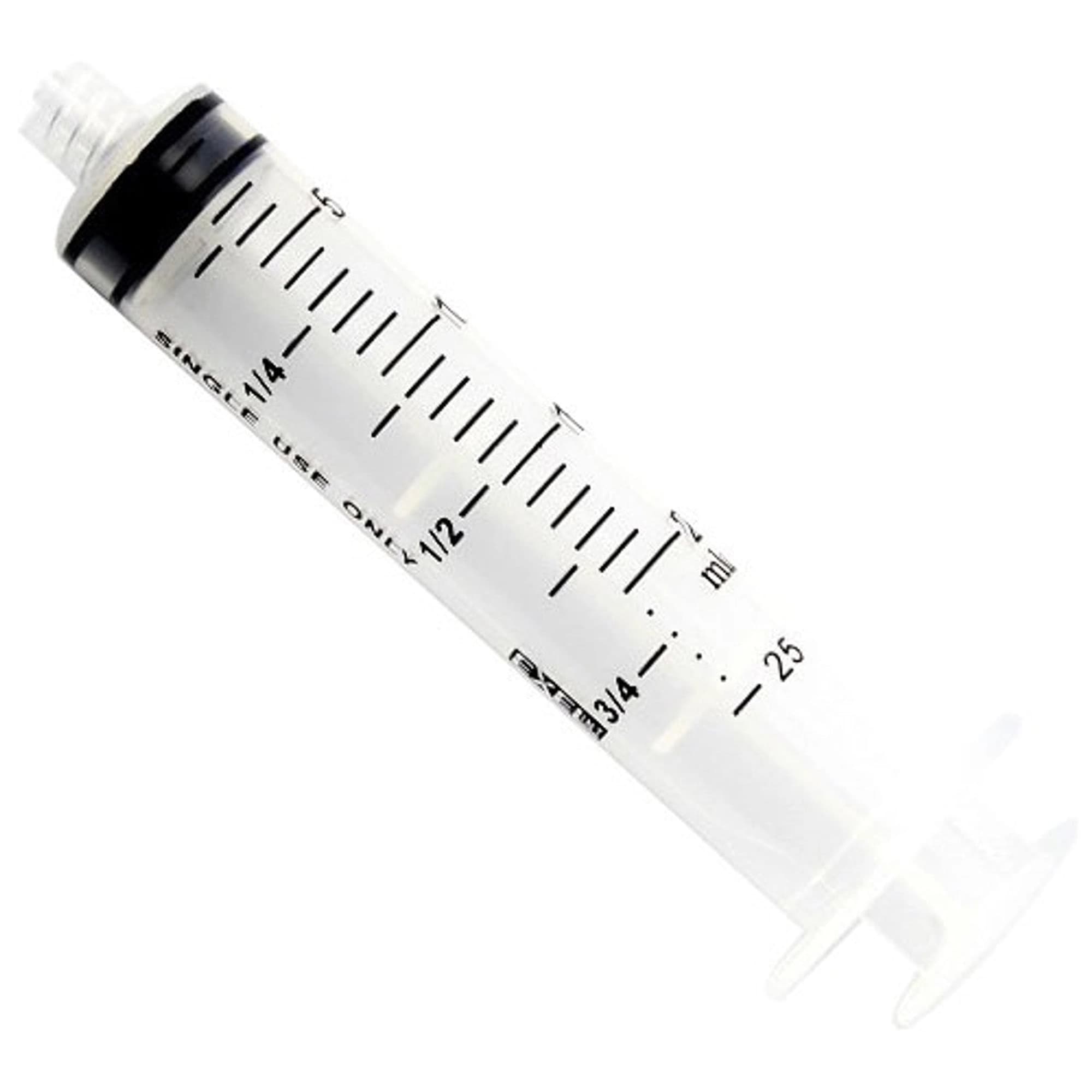 Exel International 20-25cc Luer Lock Syringe Only with Cap, Sterile, Disposable, Box of 50, 26280 - International 20-25cc Luer Lock Syringe Only With Cap, Box of 50 Syringes, 26280 - Image 1