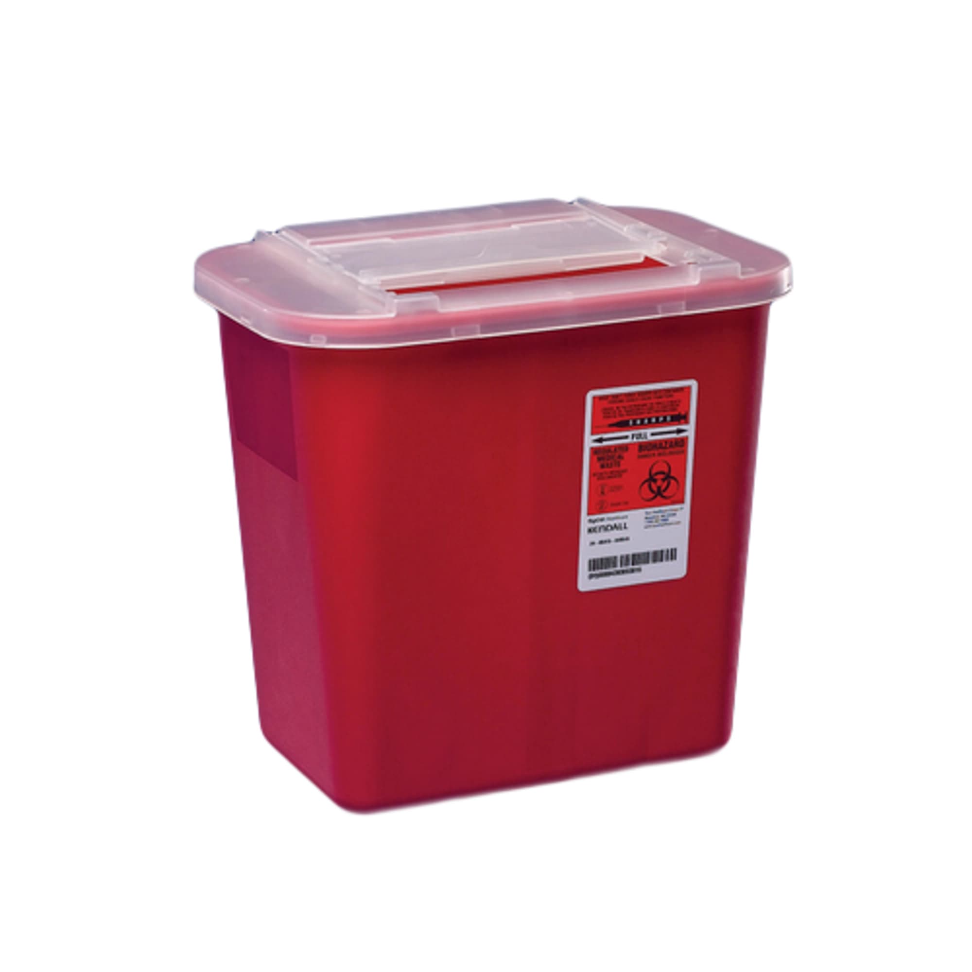 Cardinal Health Sharps-A-Gator Sharps Container with Sliding Lid, 2 Gallon, Red, 31142222 thumbnail 2