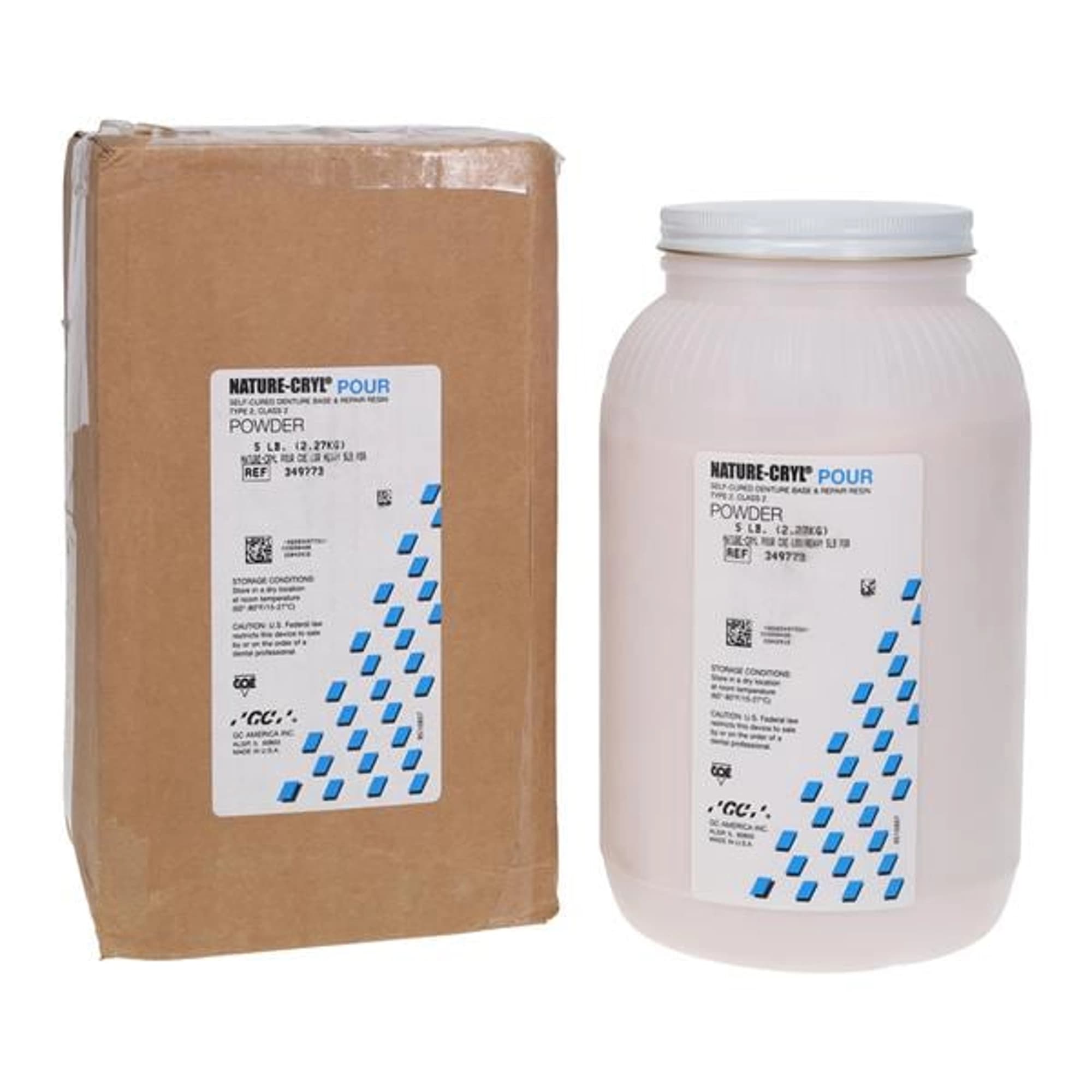 GC America Nature-Cryl Pour COE-LOR Heavy Denture Base & Repair Resin Powder, 5 lb thumbnail 4