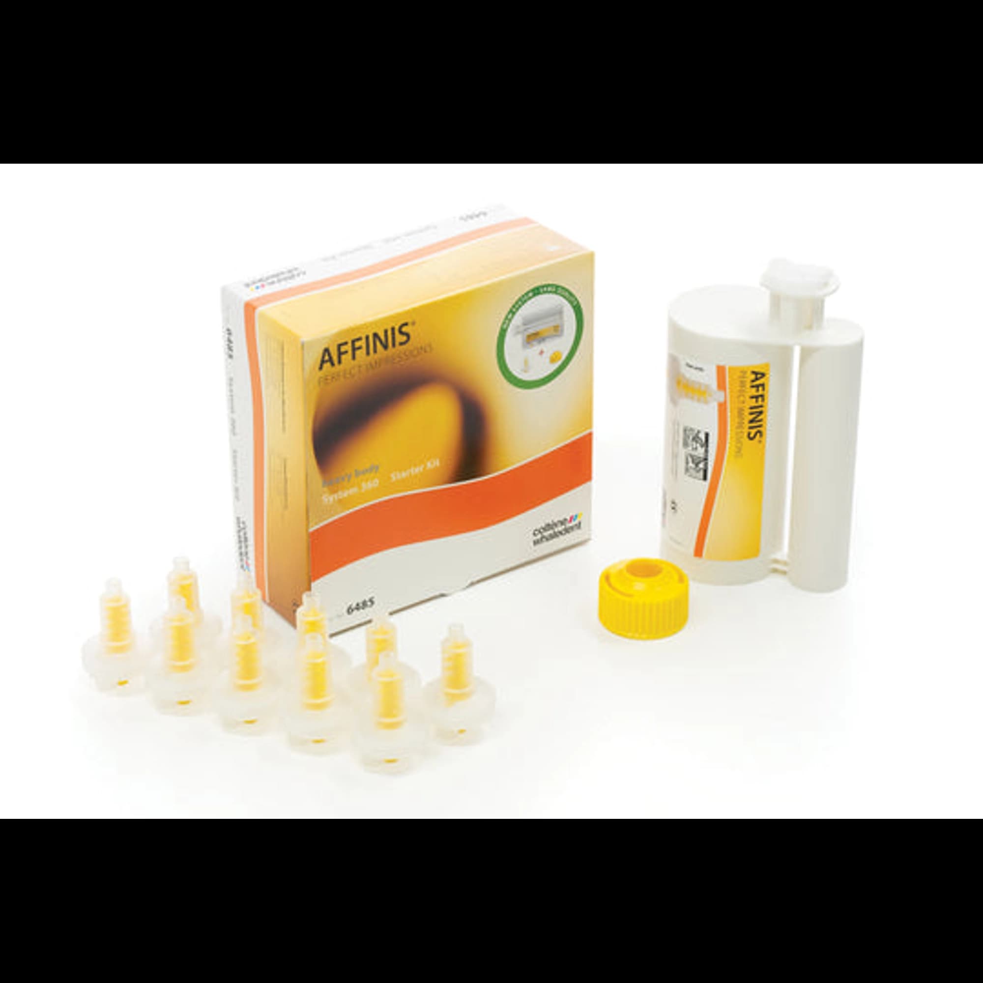 Coltene Affinis System 360 Heavy Body VPS Impression Material Starter Kit, 300 mL Base + 62 mL Catalyst, Yellow, 1/Pkg thumbnail 2