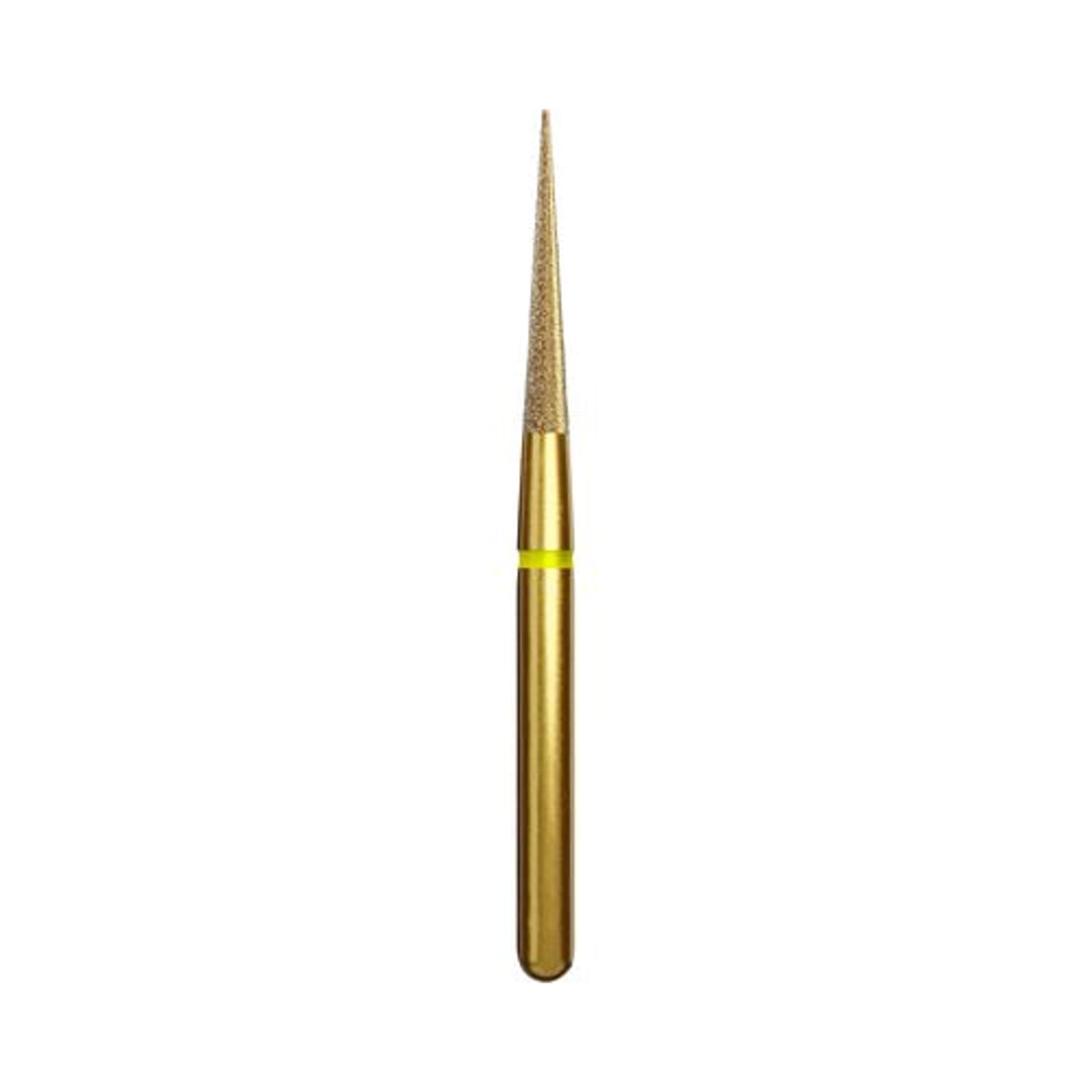 Alpen ET9 Esthetic Finishing Diamond Bur, FG, Needle 135, 1.4mm Head, 9.0mm Length, Extra Fine Yellow, 5/Pk, ET9-314-014-9.00-EF thumbnail 2