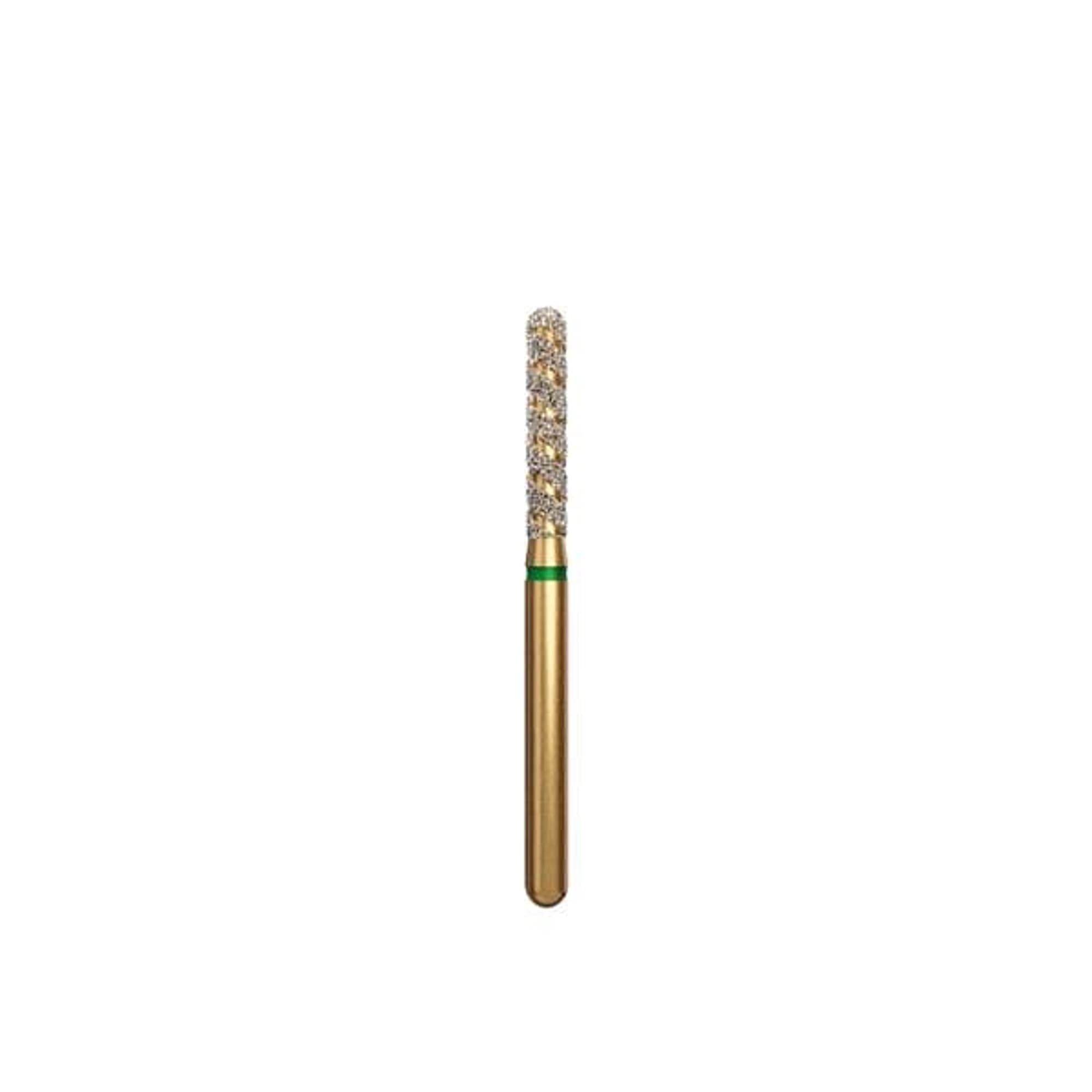 Alpen TurboCut Multi-Use Diamond Bur, FG, Round End Cylinder, Coarse, Green, #881-016C, 1.6 mm Head, 5/Pk, 60032617 thumbnail 2