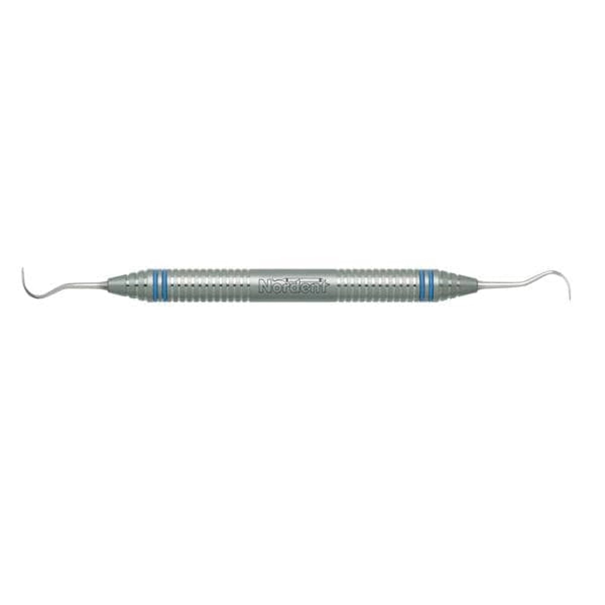 Nordent N67 Offset Sickle Scaler H6/H7, Double-Ended, Anterior, DuraLite ColorRings Handle, Stainless Steel, CESCN67 thumbnail 2
