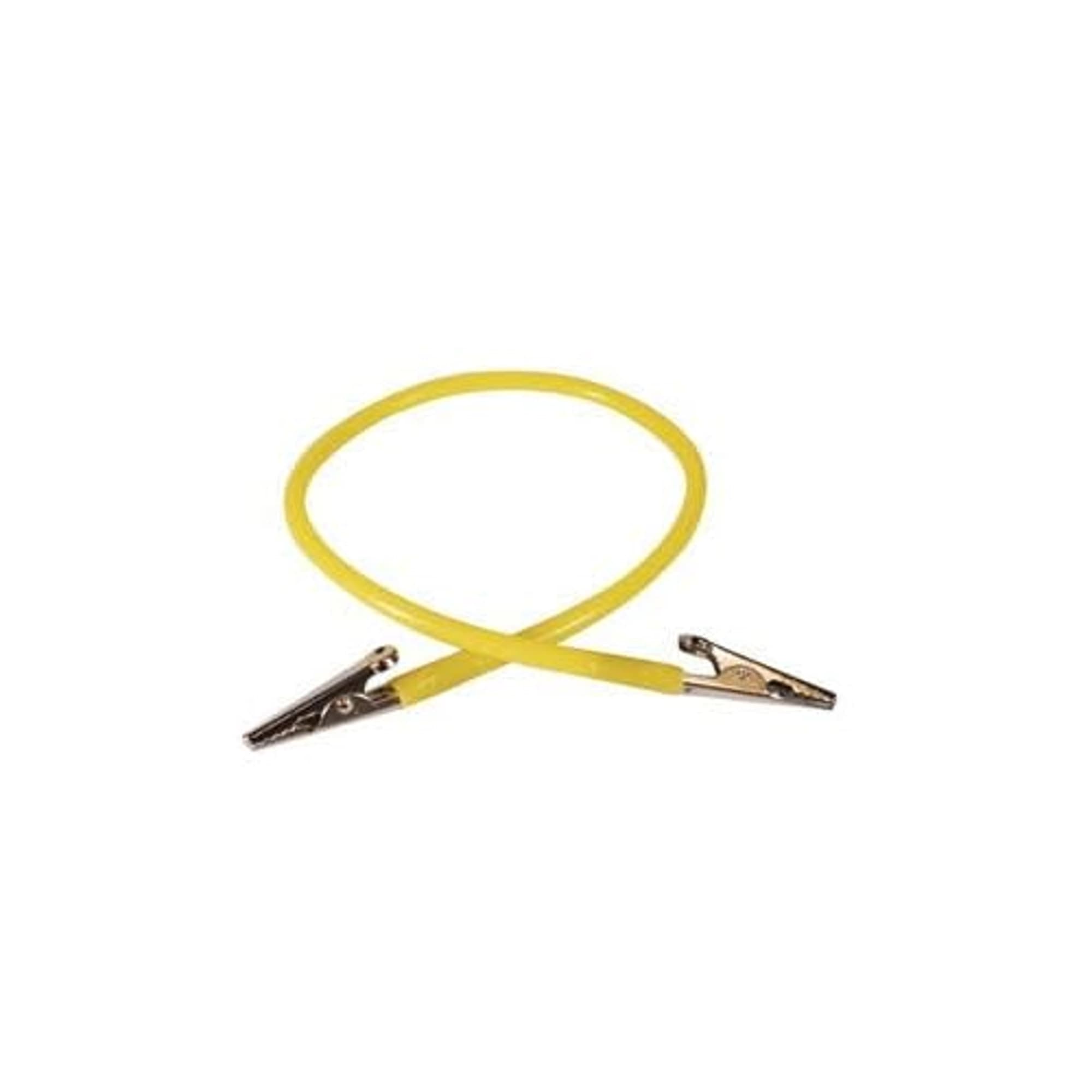 Plasdent Spectrum Bib Clips, Yellow Silicone Tube with Metal Clips, 17.5 in, Reusable, 204BC-3 - Plasdent - Bib-Clips Yellow - Image 1